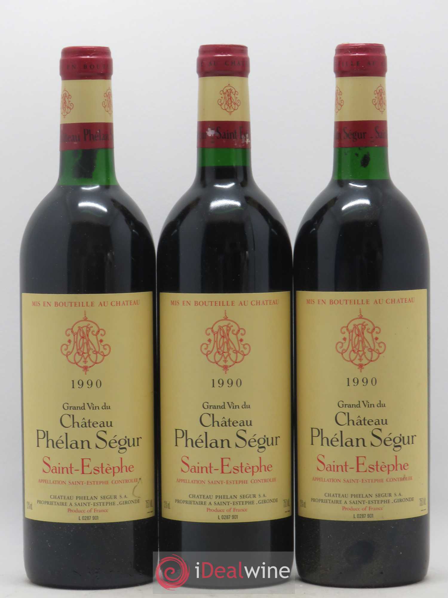 Château Phélan Ségur 1990 - Lot de 12 bouteilles - 3