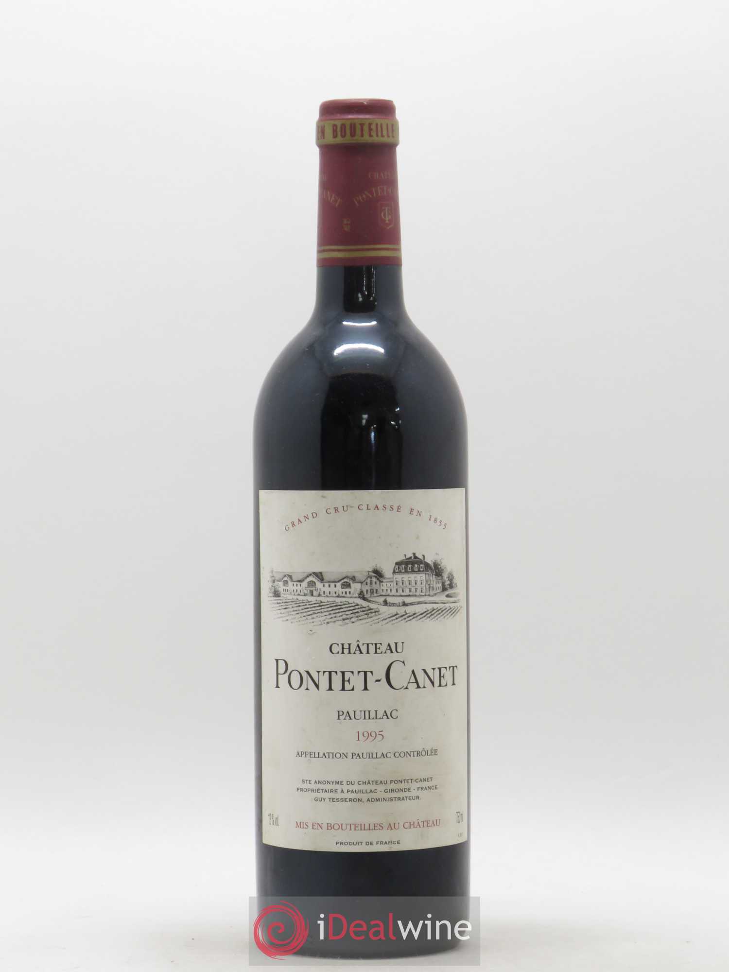 Château Pontet Canet 5ème Grand Cru Classé 1995 - Lot de 1 bouteille - 0