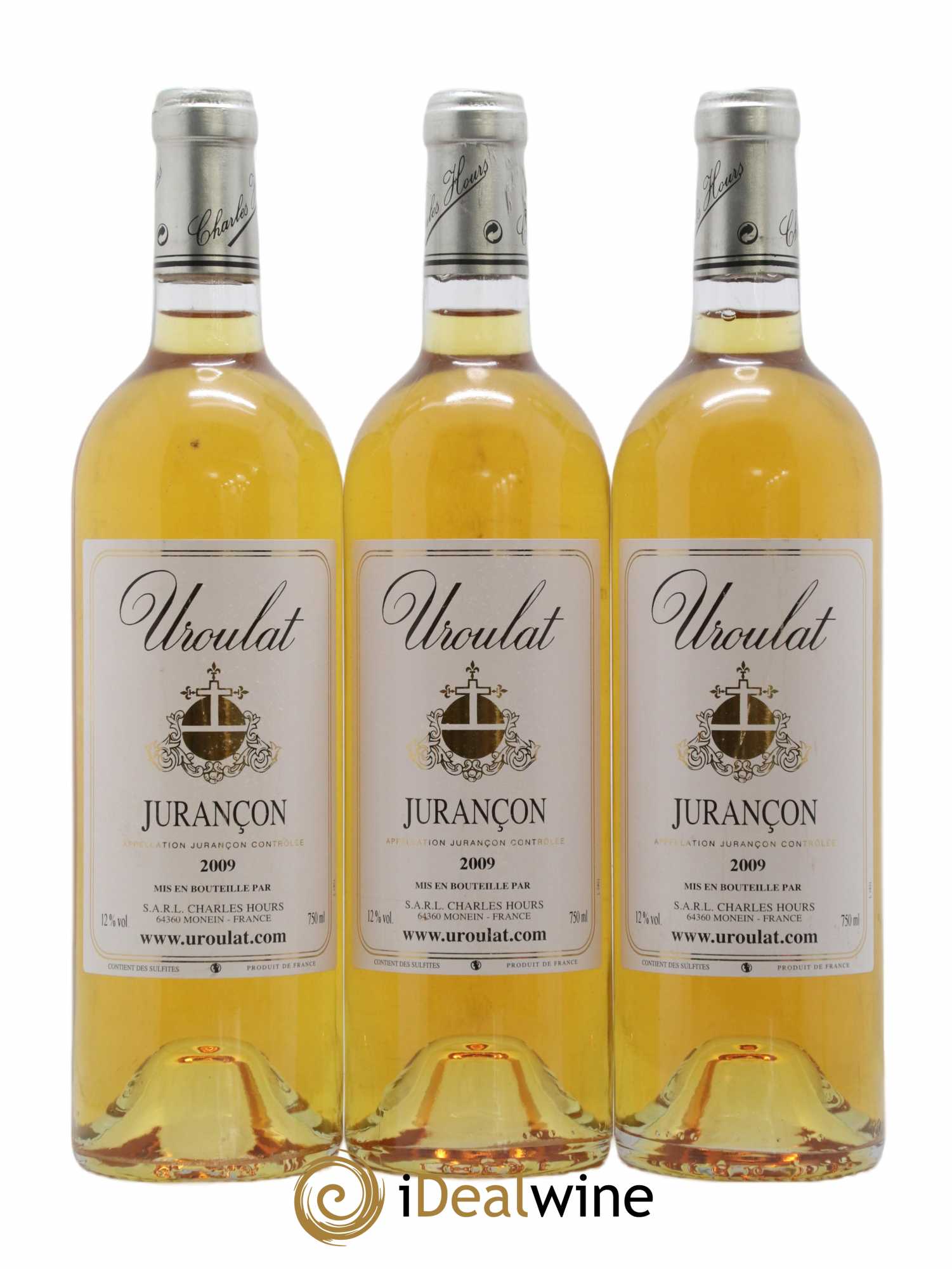 Jurançon Uroulat Charles Hours 2009 - Lotto di 3 bottiglie - 0