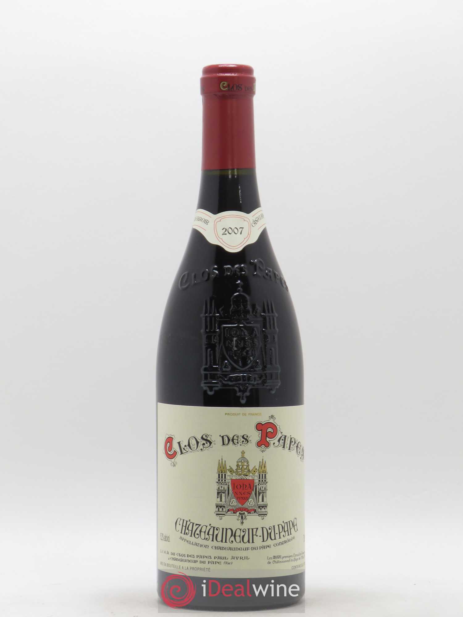 Châteauneuf-du-Pape Clos des Papes - Paul Avril 2007 - Lot de 1 bouteille - 0