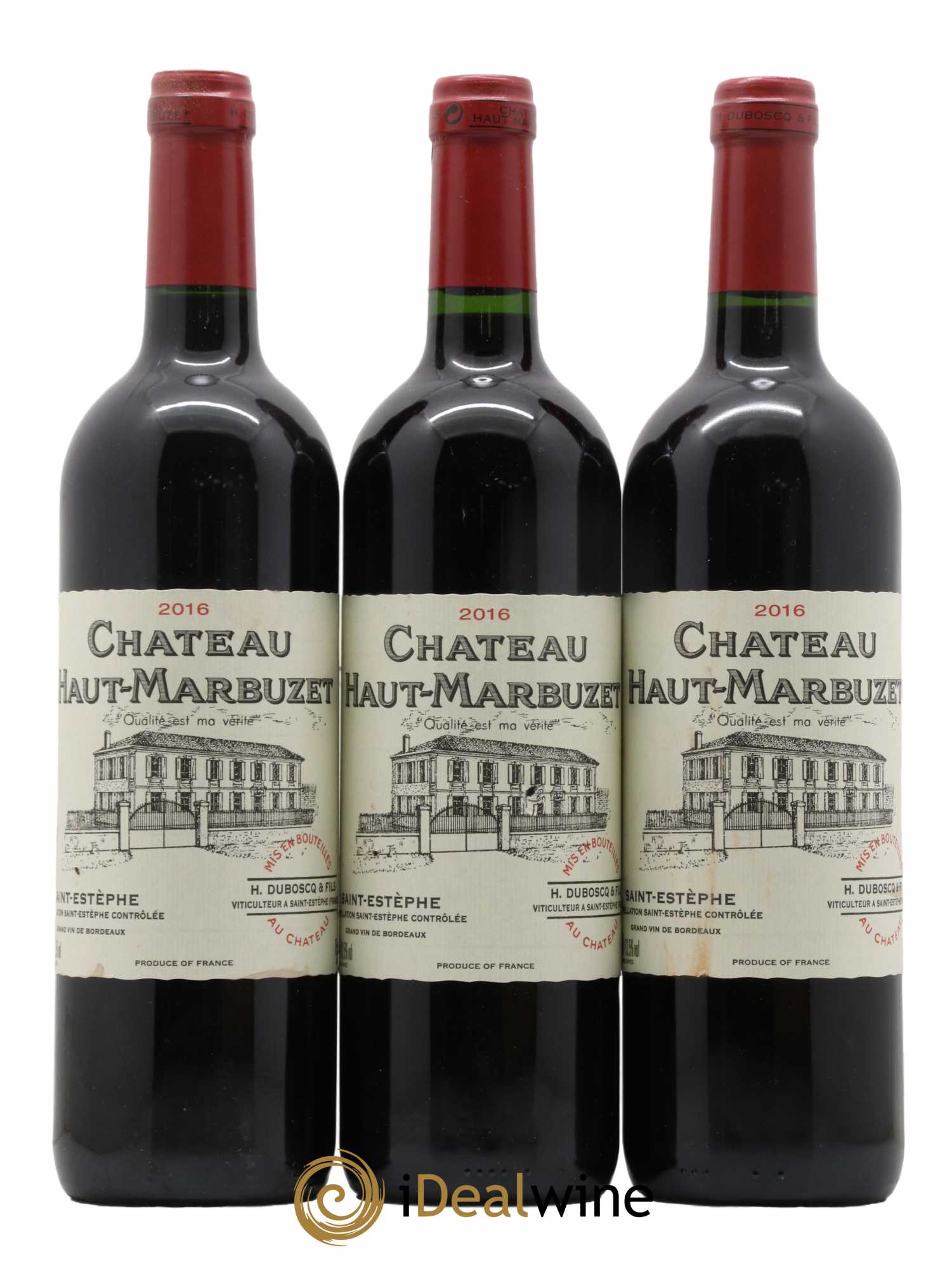 Château Haut Marbuzet 2016 - Lot de 3 bouteilles - 0