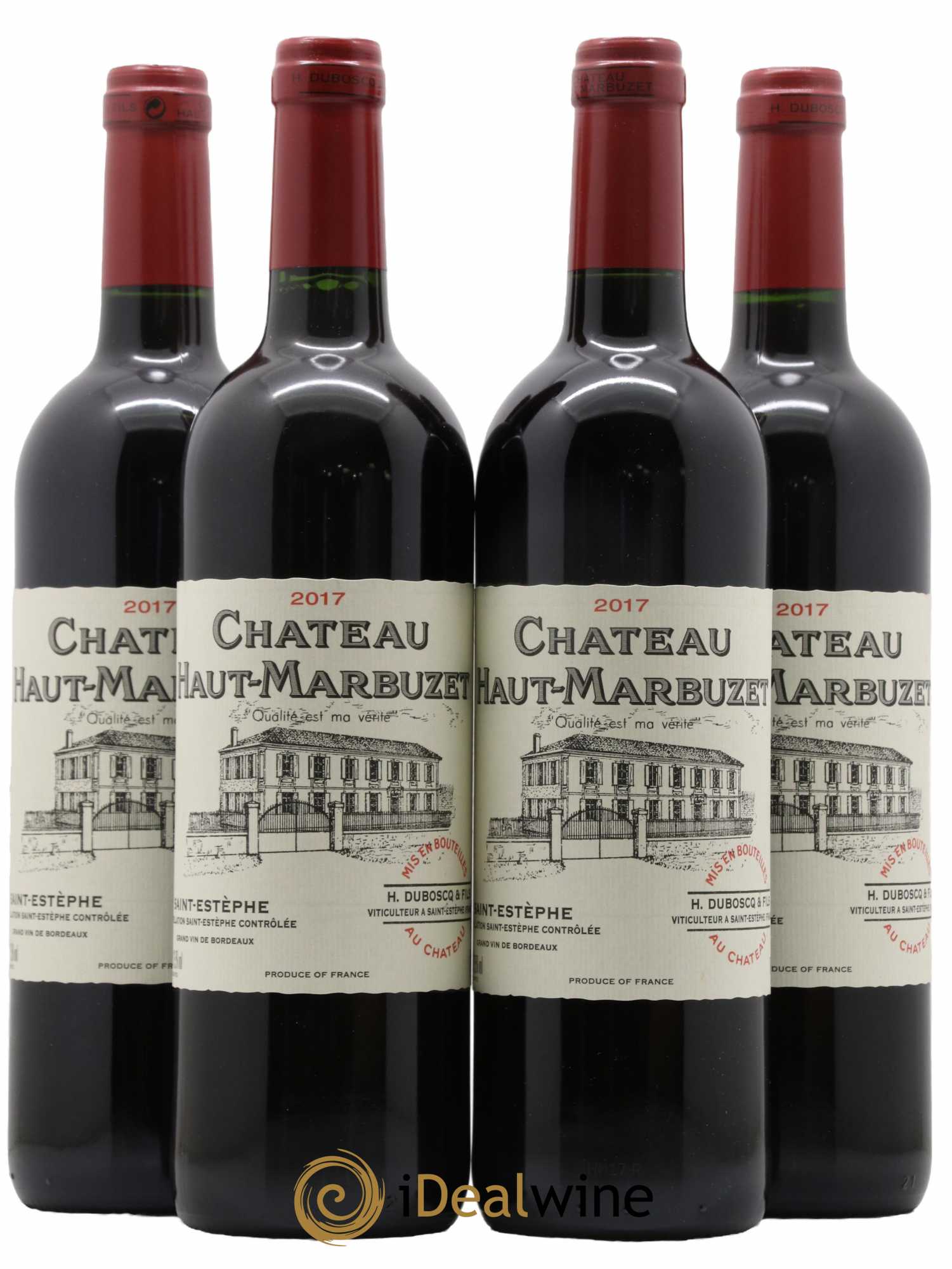 Château Haut Marbuzet 2017 - Lot de 4 bouteilles - 0