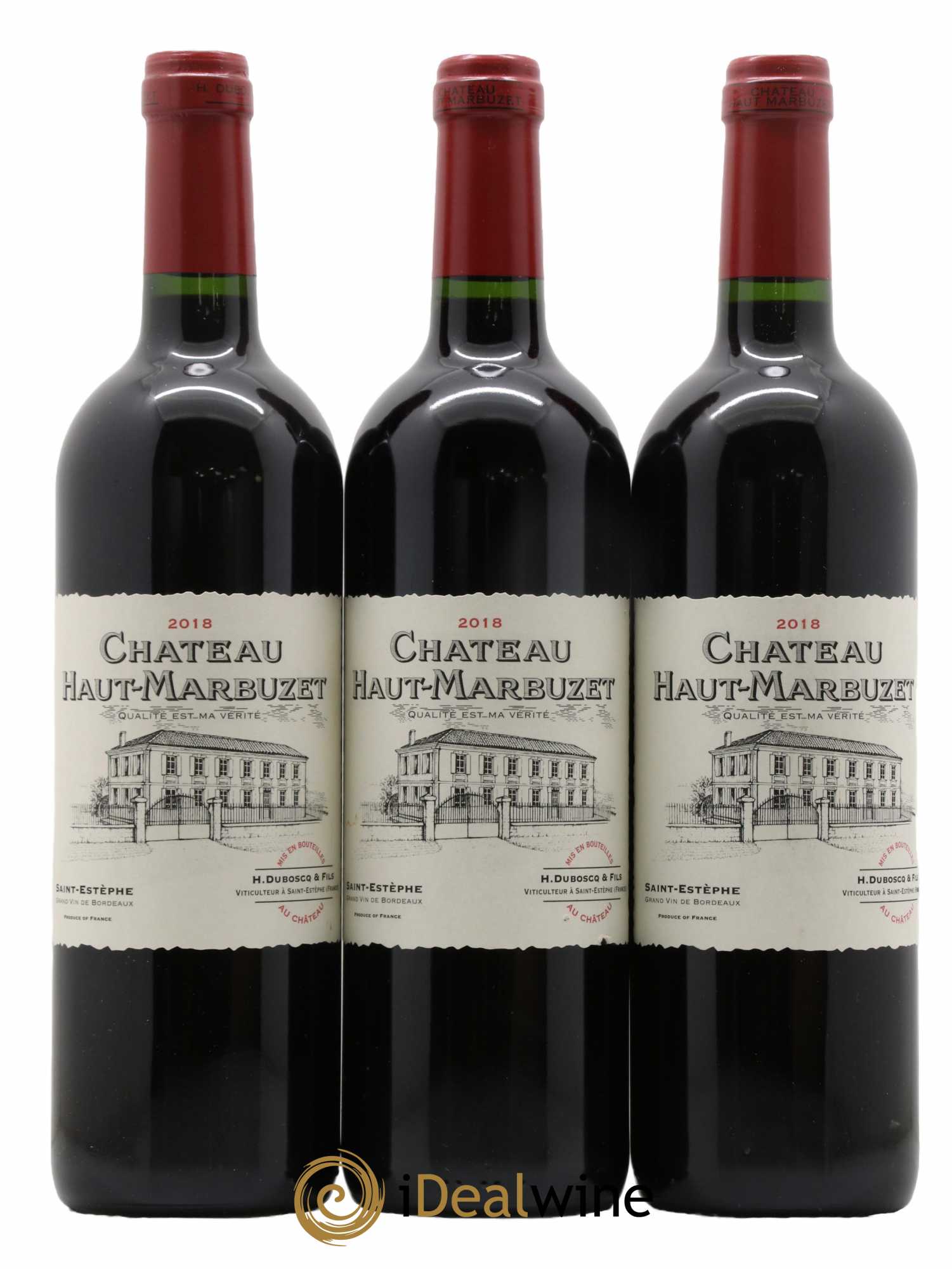 Château Haut Marbuzet 2018 - Lot de 12 bouteilles - 1