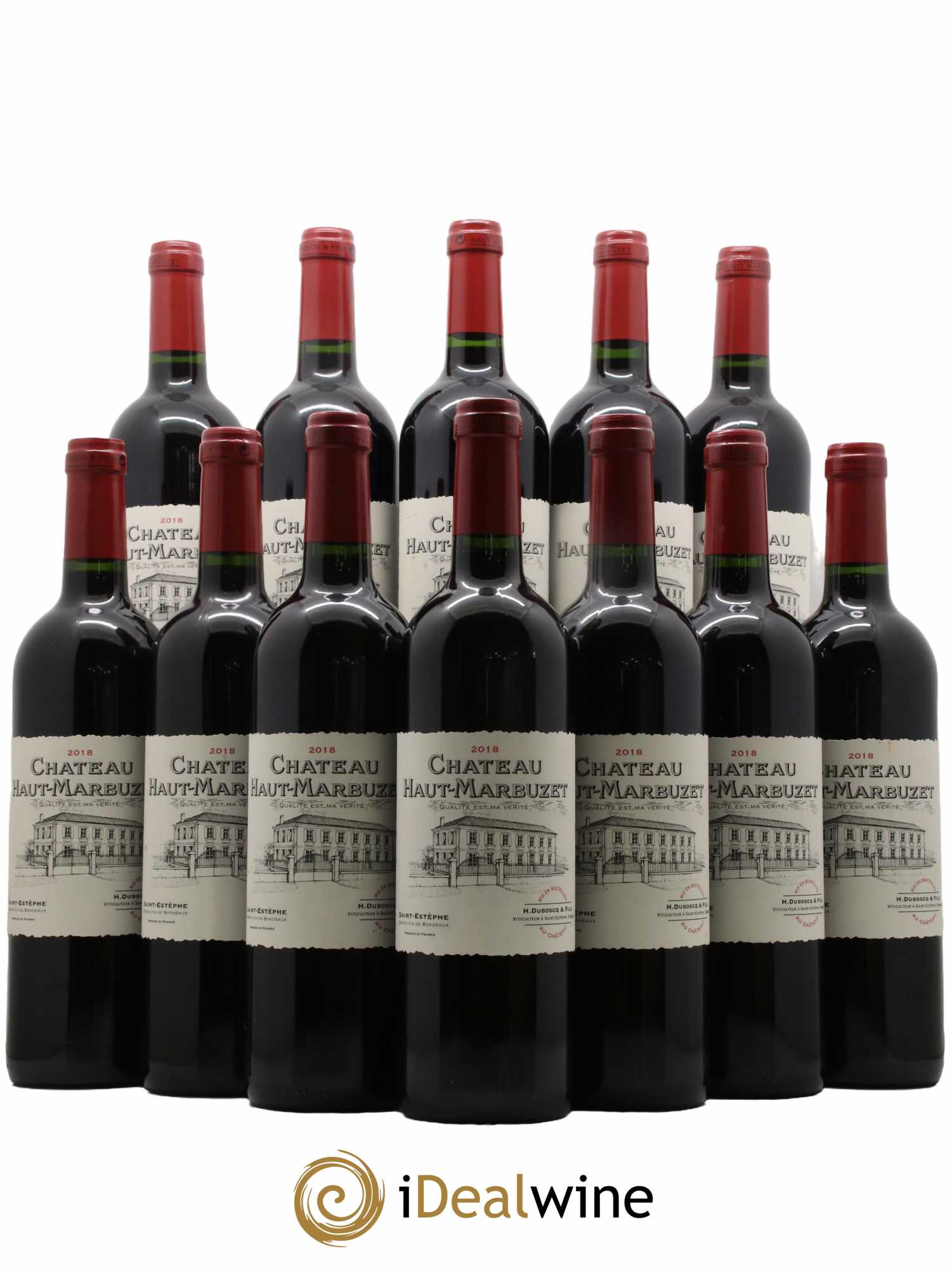 Château Haut Marbuzet 2018 - Lot de 12 bouteilles - 0