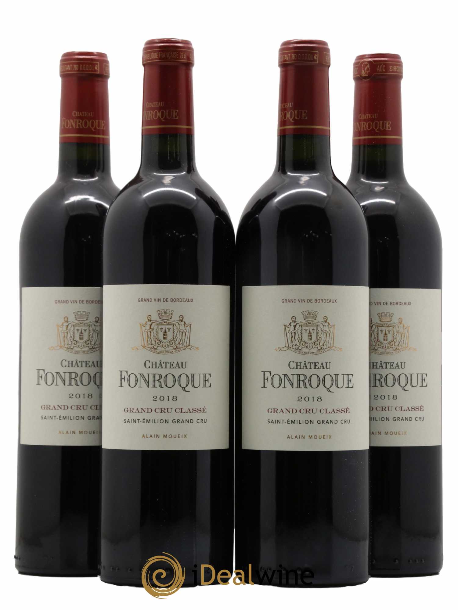 Château Fonroque Grand Cru Classé 2018 - Lot de 4 bouteilles - 0