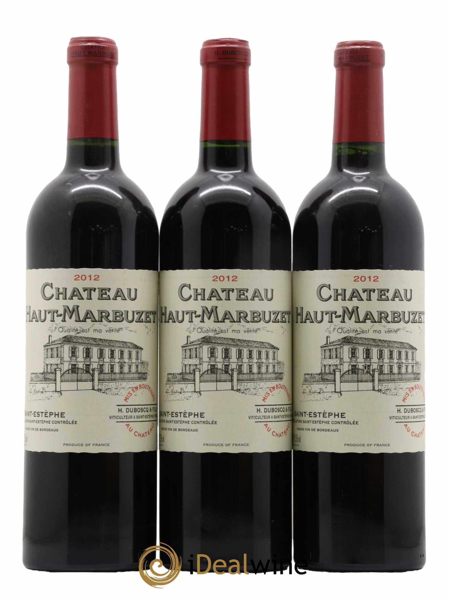 Château Haut Marbuzet 2012 - Lot de 3 bouteilles - 0