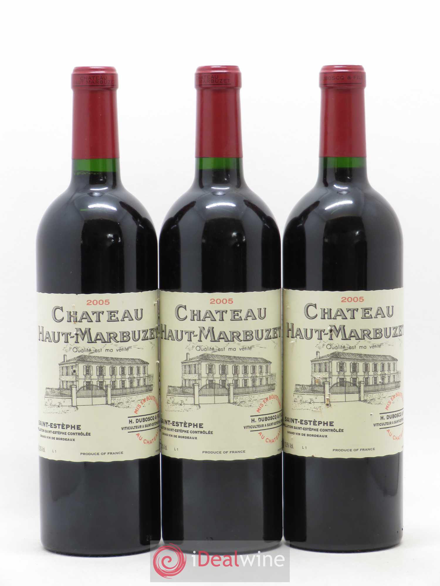 Château Haut Marbuzet 2005 - Lot de 3 bouteilles - 0