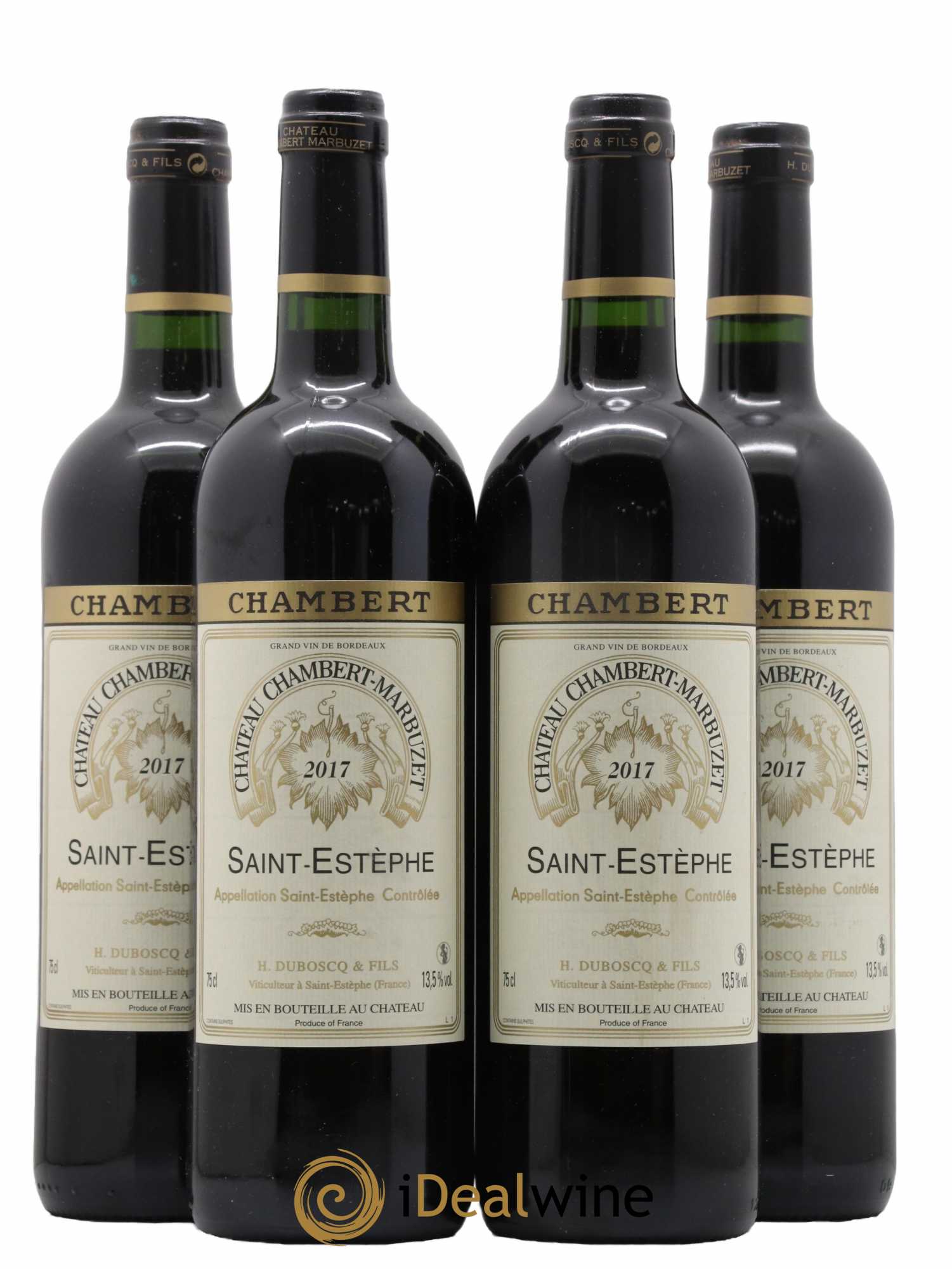 Château Chambert-Marbuzet Cru Bourgeois 2017 - Lot of 4 bottles - 0