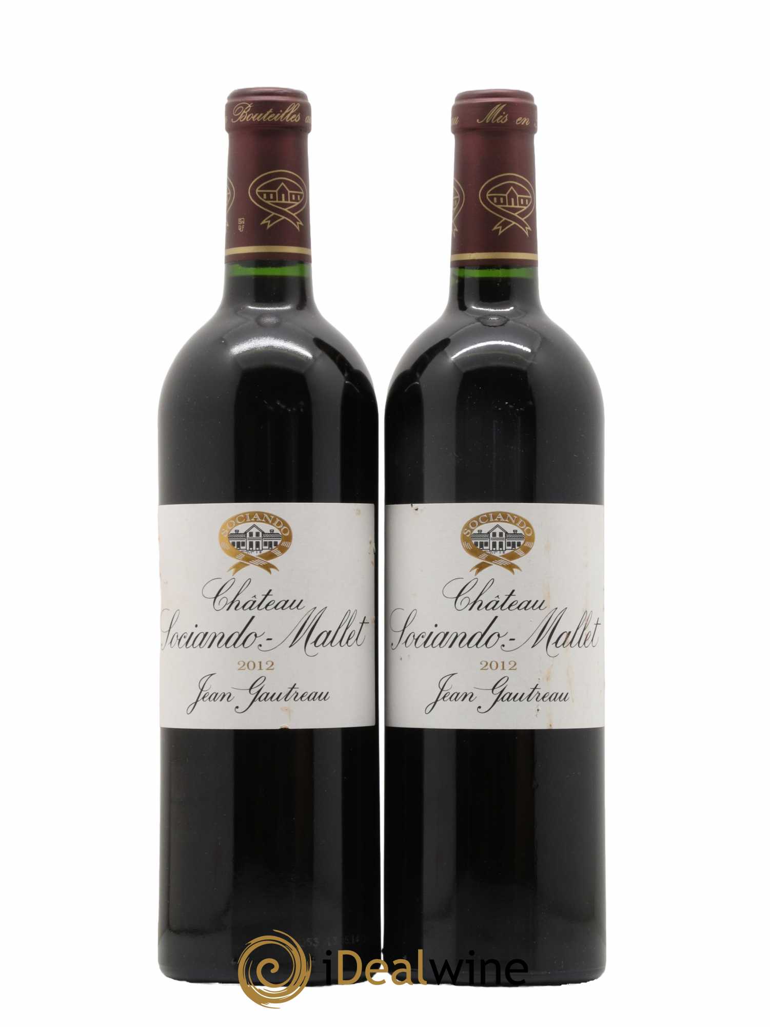 Château Sociando Mallet 2012 - Lot de 2 bouteilles - 0