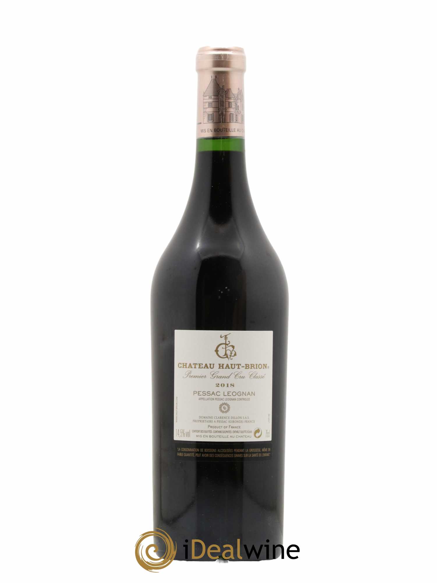 Château Haut Brion 1er Grand Cru Classé 2018 - Lot de 1 bouteille - 1