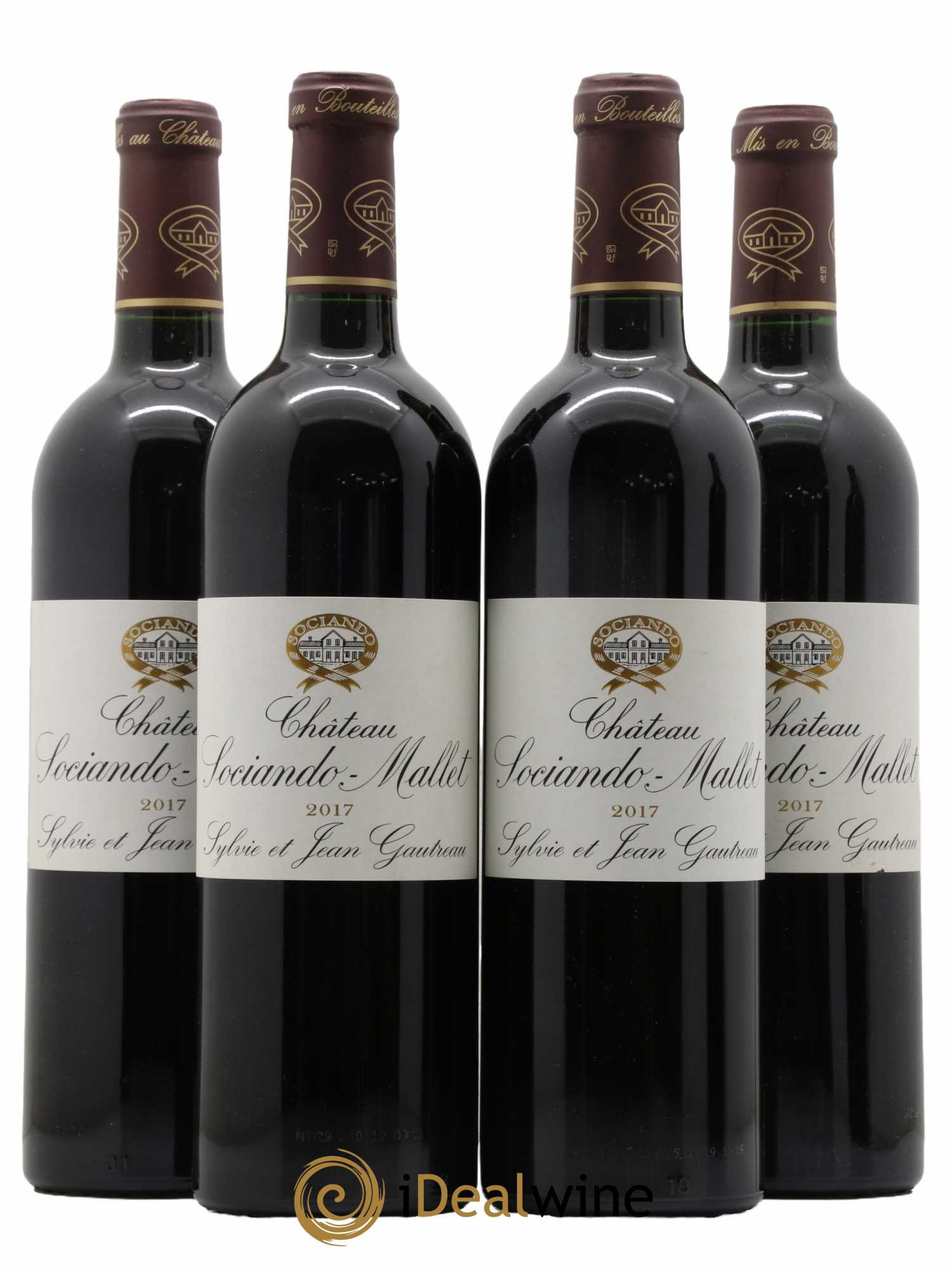 Château Sociando Mallet 2017 - Lot de 4 bouteilles - 0