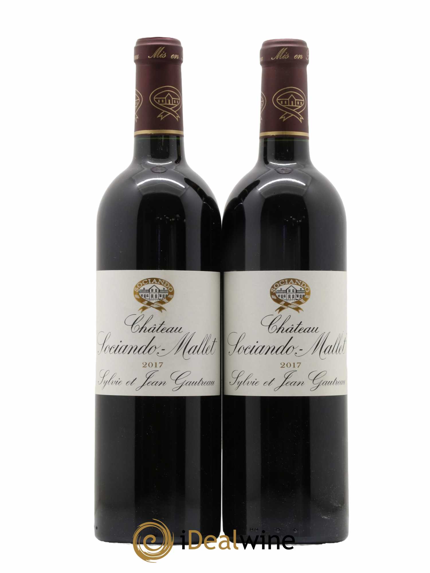 Château Sociando Mallet 2017 - Lot de 2 bouteilles - 0