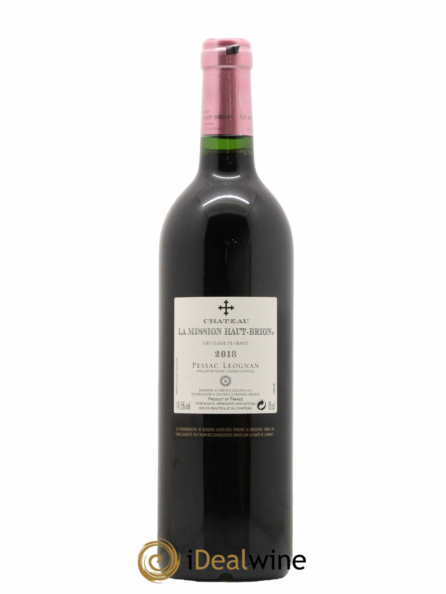 Château la Mission Haut-Brion Cru Classé de Graves 2018 - Lot de 1 bouteille - 1