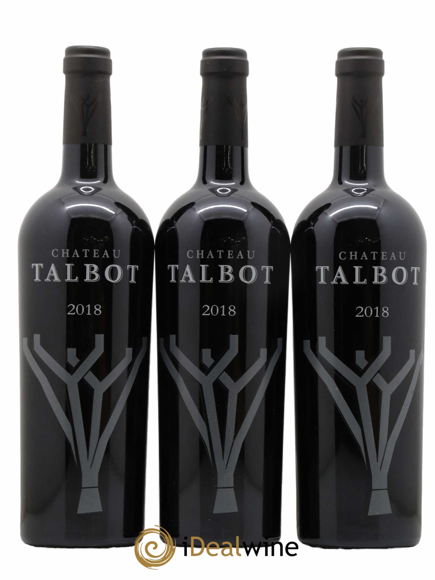 Château Talbot 4ème Grand Cru Classé 2018 - Lot de 3 bouteilles - 0