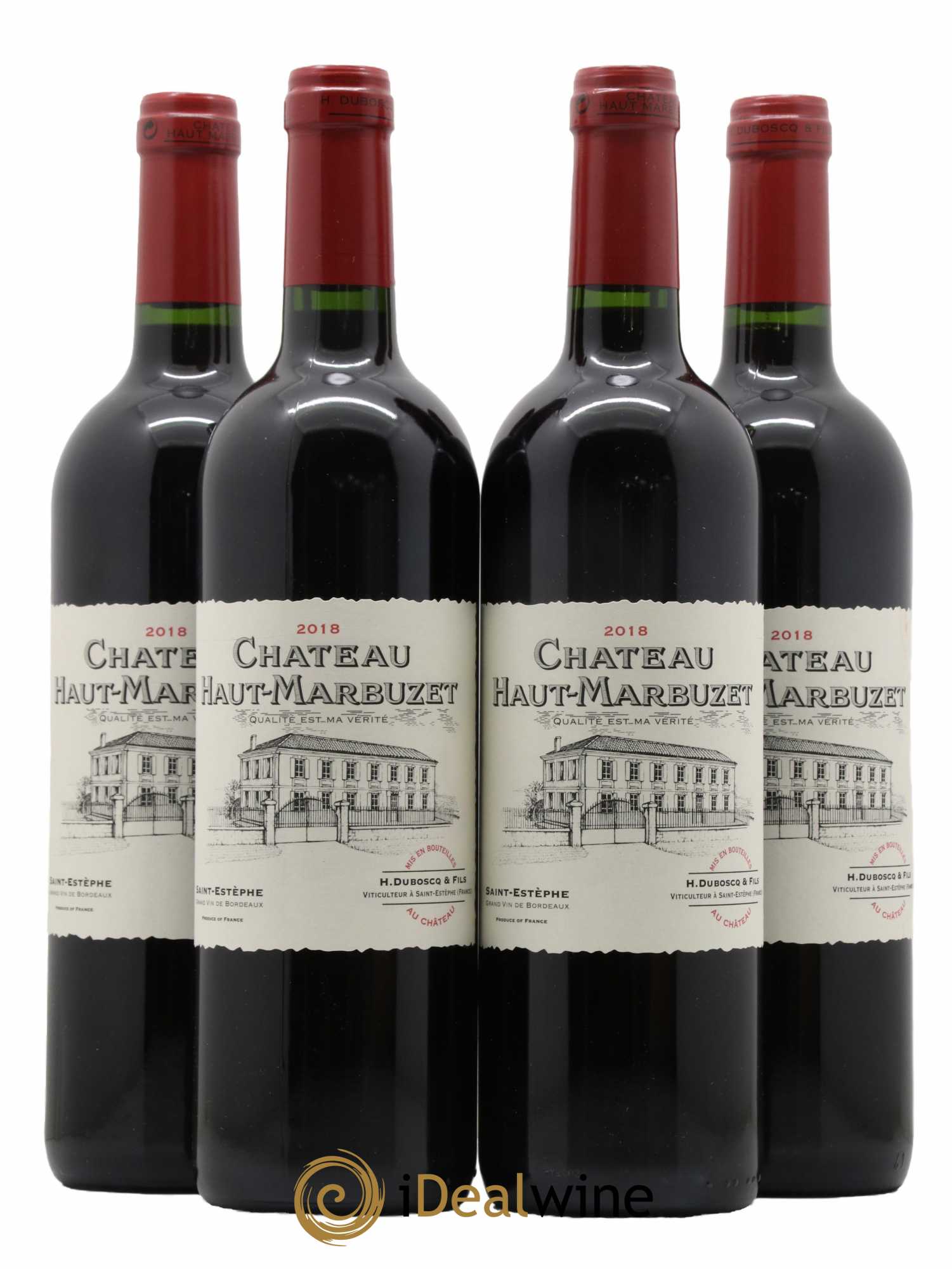 Château Haut Marbuzet 2018 - Lot de 4 bouteilles - 0