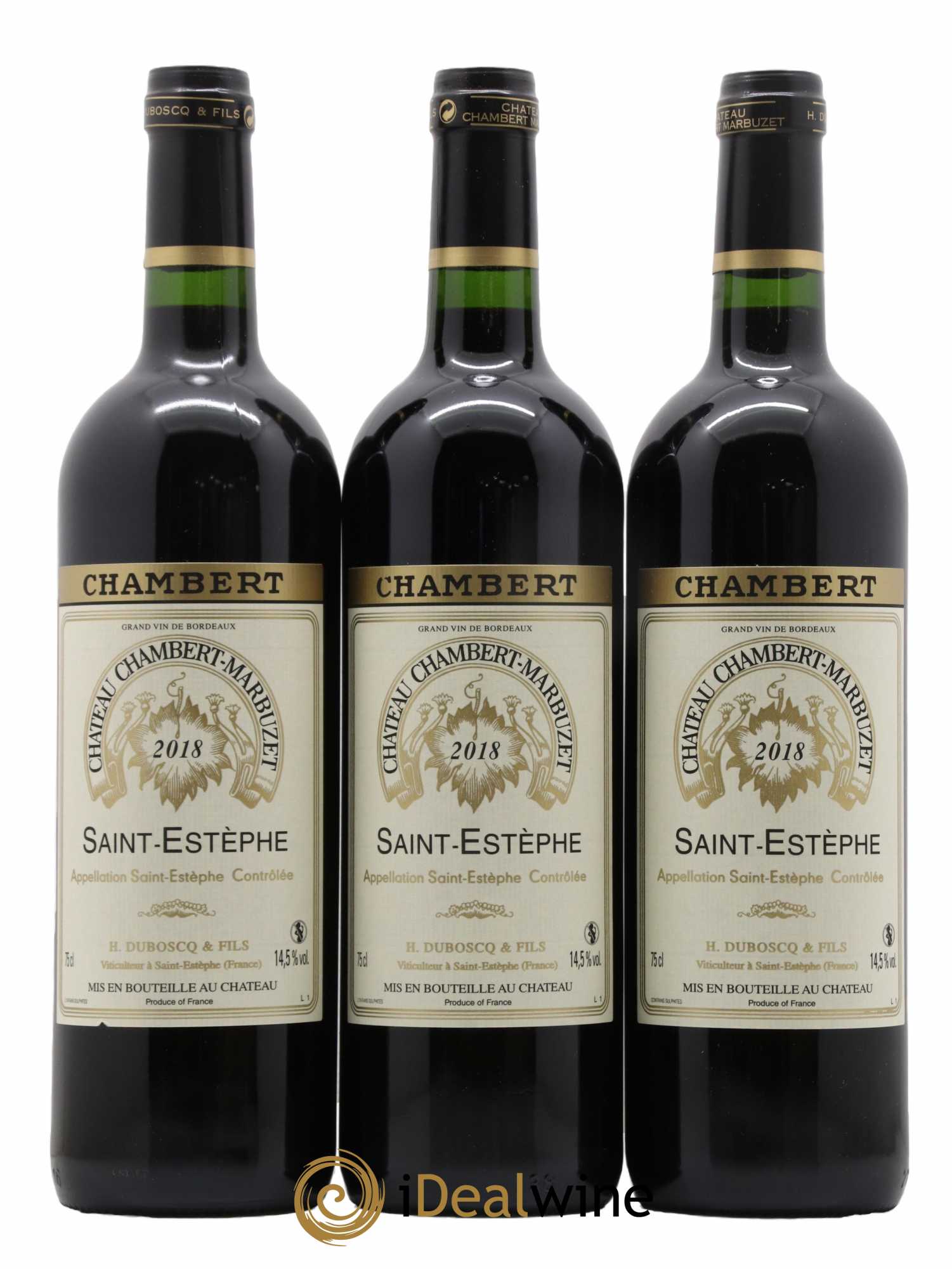 Château Chambert-Marbuzet Cru Bourgeois 2018 - Lot of 3 bottles - 0
