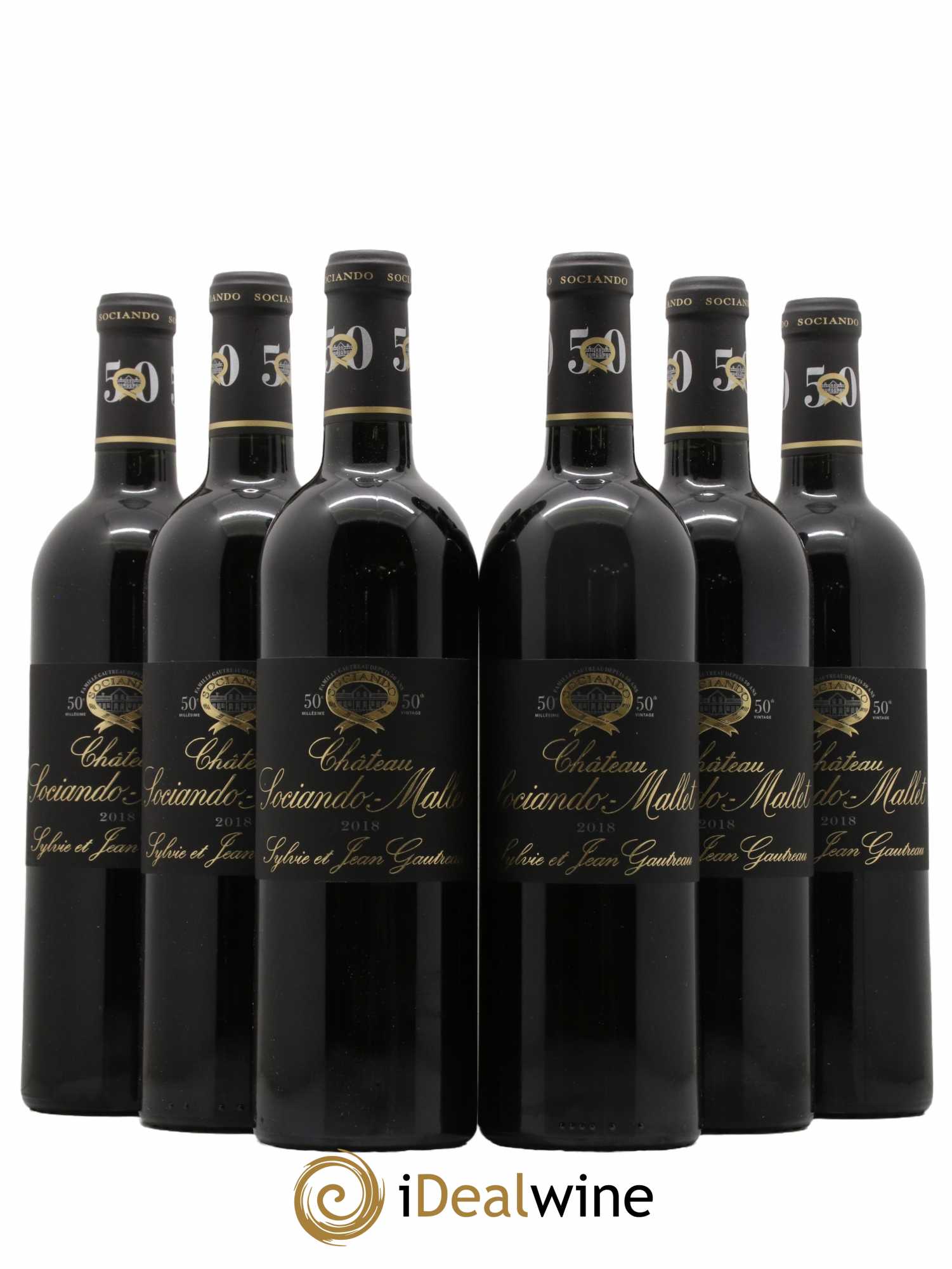 Château Sociando Mallet 2018 - Lot de 6 bouteilles - 0