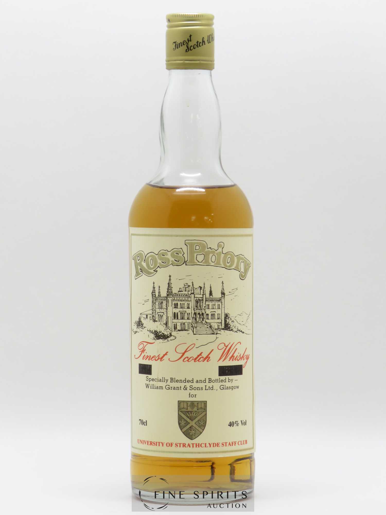 Ross Priory William Grant & Sons University of Strathclyde Staff Club - Lot de 1 bouteille - 0