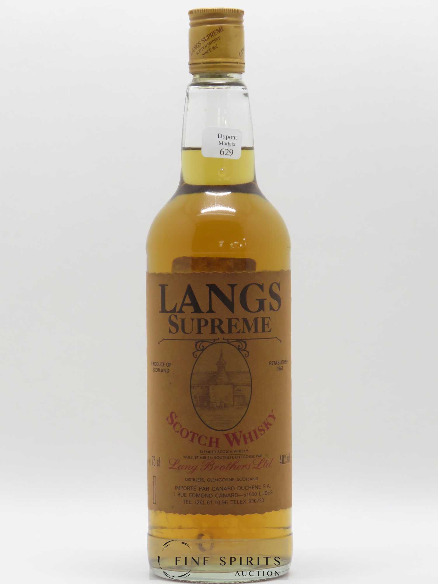 Langs Supreme Lang Brothers Canard Duchene Import - Lot de 1 bouteille - 0