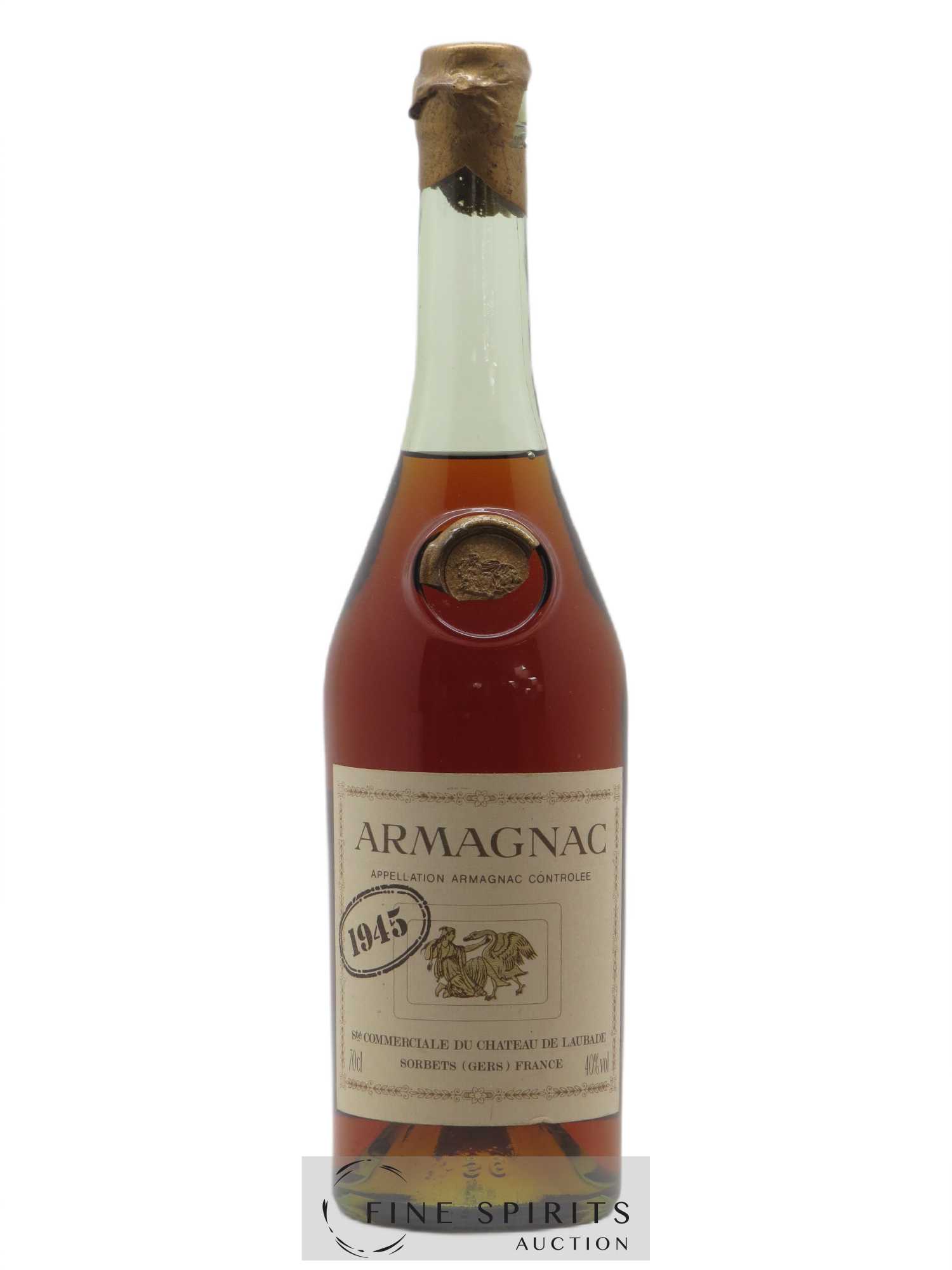 Château de Laubade 1945 Of. bottled 1985 - Posten von 1 Flasche - 0