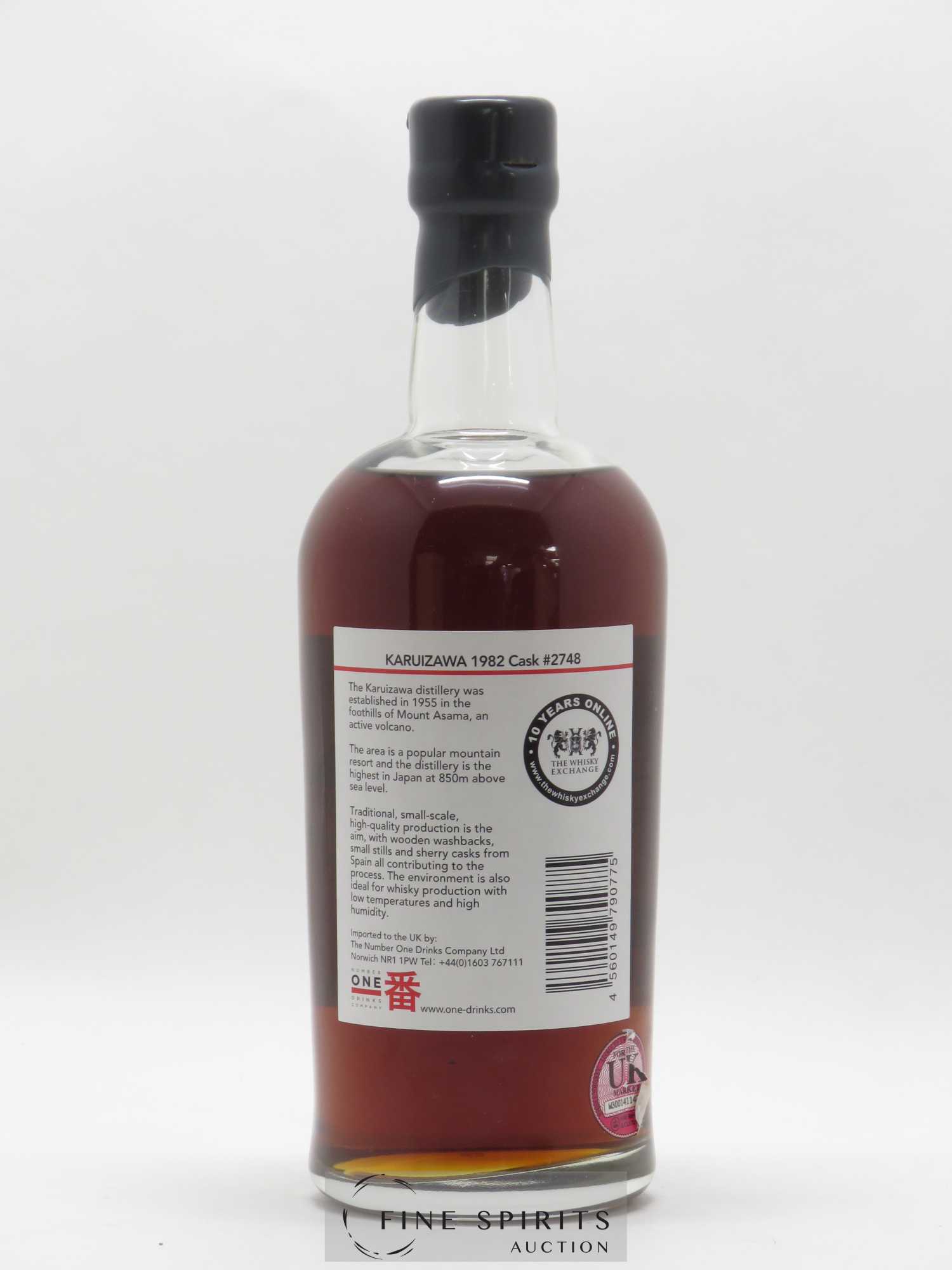 Karuizawa 1982 Of. First Fill Sherry Cask n°2748 - bottled in 2009 Speciality Drinks - Lot de 1 bouteille - 2