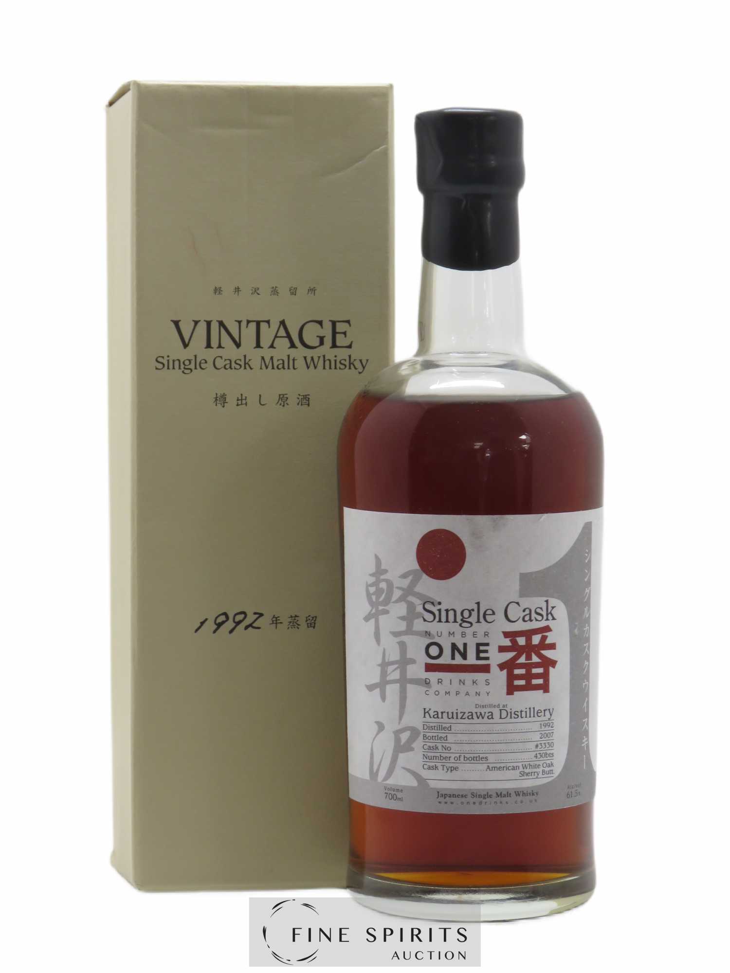 Karuizawa 1992 Of. Cask n°3330 - One of 430 - bottled 2007 Number One Drinks - Lot de 1 bouteille - 0