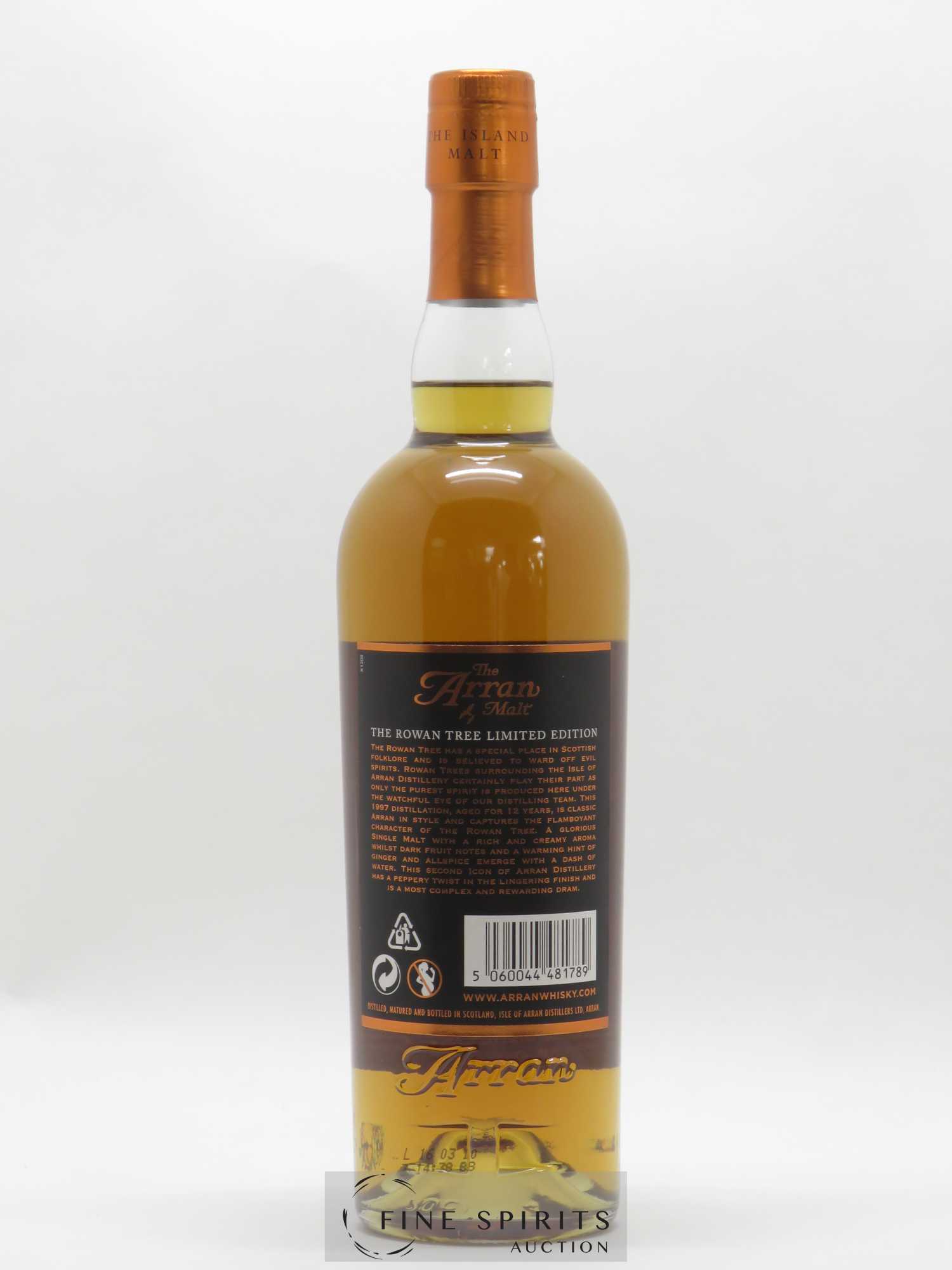 Arran 12 years 1997 Of. The Rowan Tree Nimber Two - bottled 2010 Limited Edition - Lot de 1 bouteille - 2