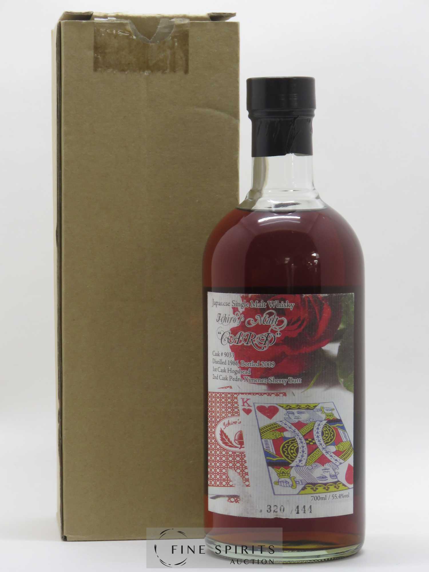 Ichiro's Malt 1986 Of. King of Hearts Cask n°9033 - One of 444 - bottled 2009 Venture Whisky Card - Lotto di 1 bottiglia - 3