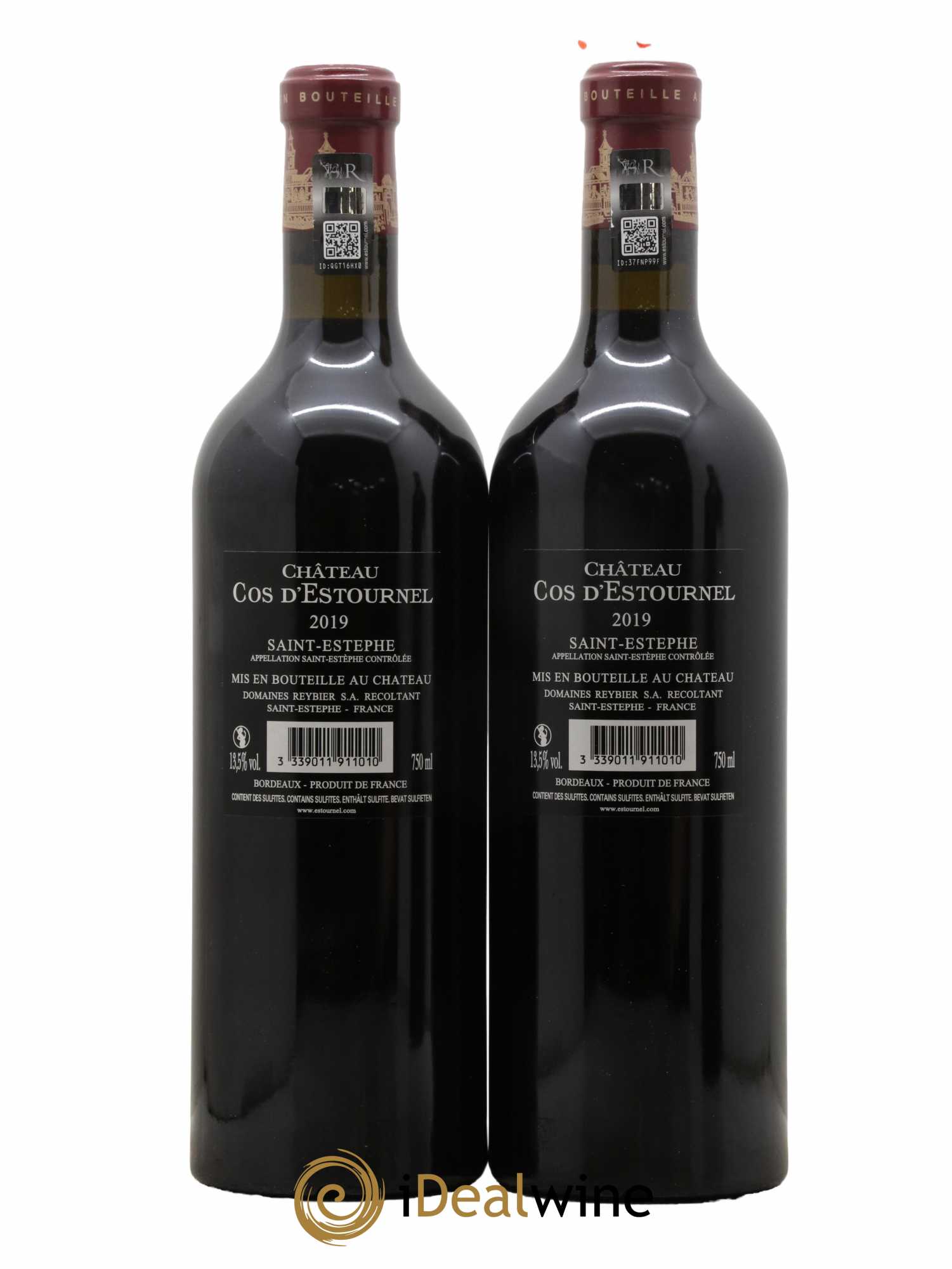 Cos d'Estournel 2ème Grand Cru Classé 2019 - Lot de 2 bouteilles - 1