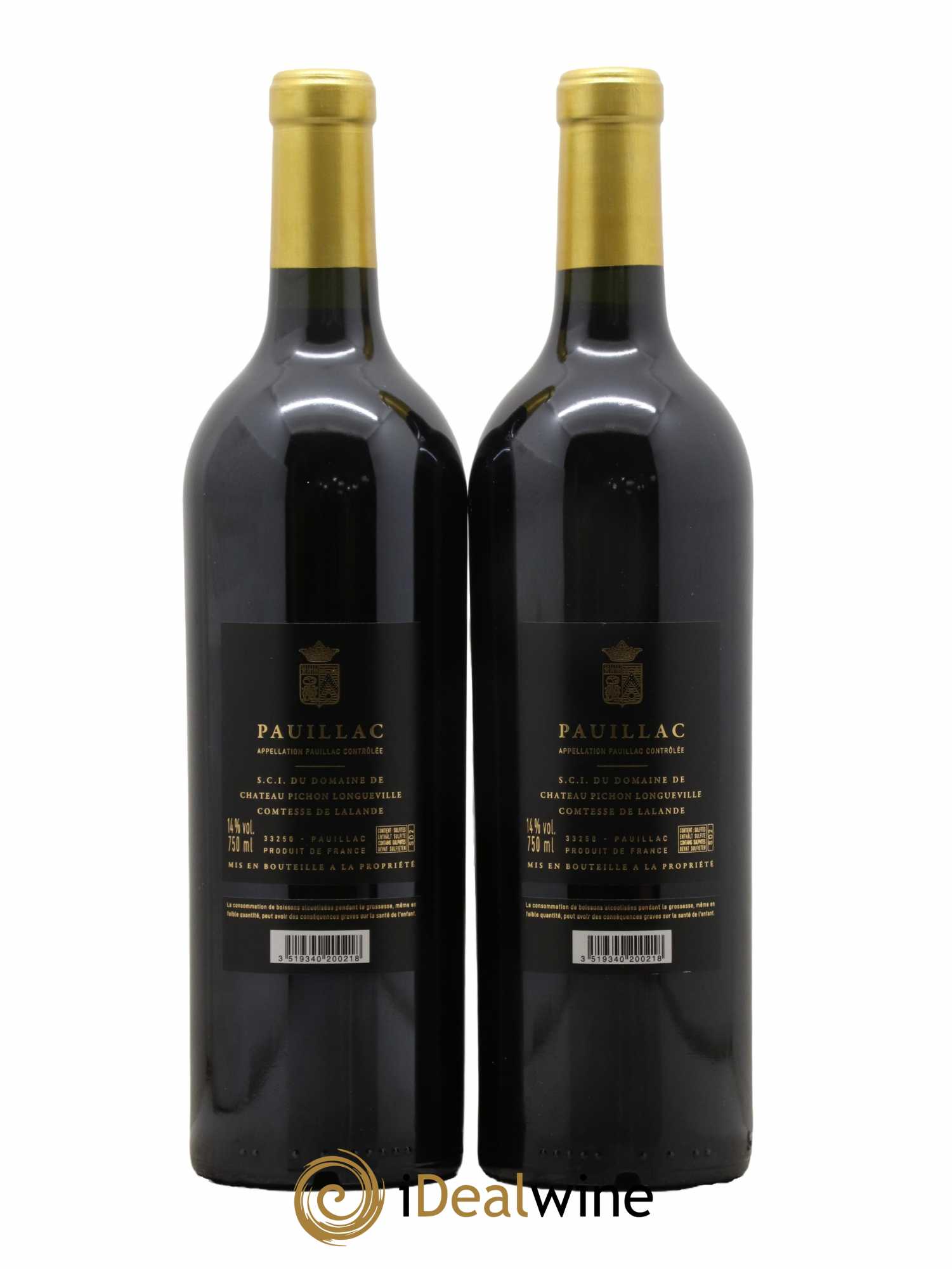 Château Pichon Longueville Comtesse de Lalande 2ème Grand Cru Classé 2020 - Lot de 2 bouteilles - 1