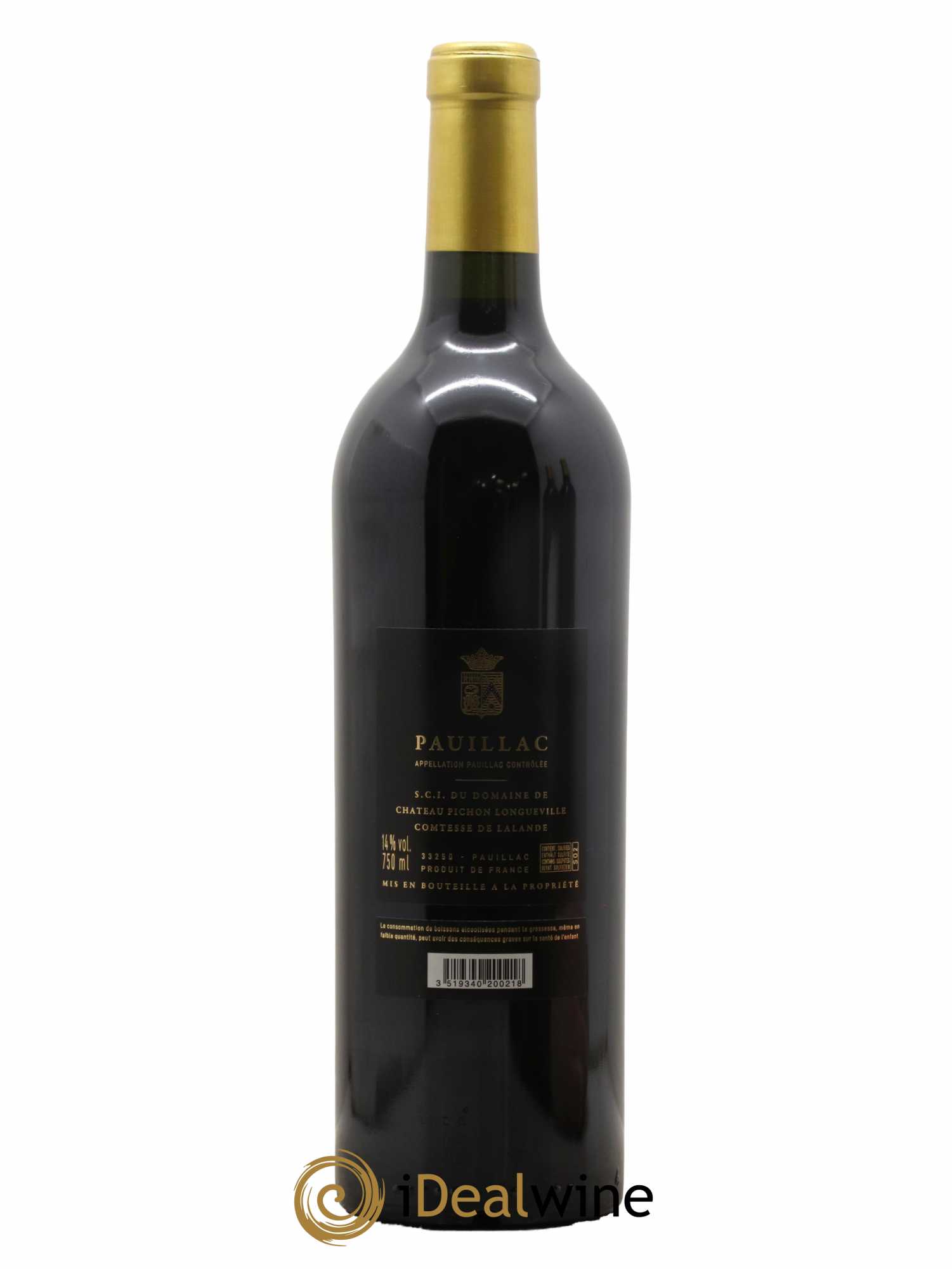 Château Pichon Longueville Comtesse de Lalande 2ème Grand Cru Classé 2020 - Lot de 1 bouteille - 1