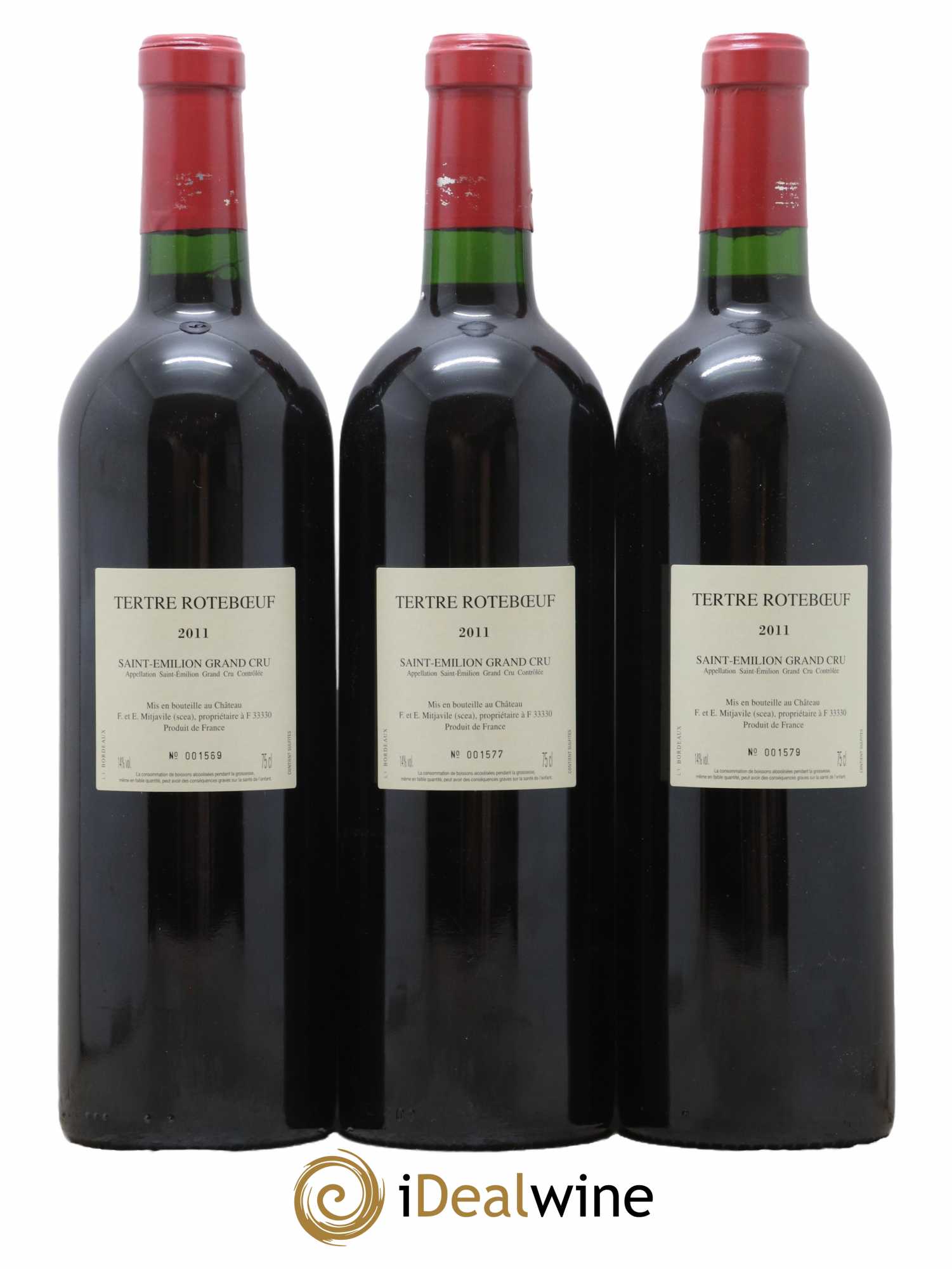Château Tertre Roteboeuf 2011 - Lot de 3 bouteilles - 1