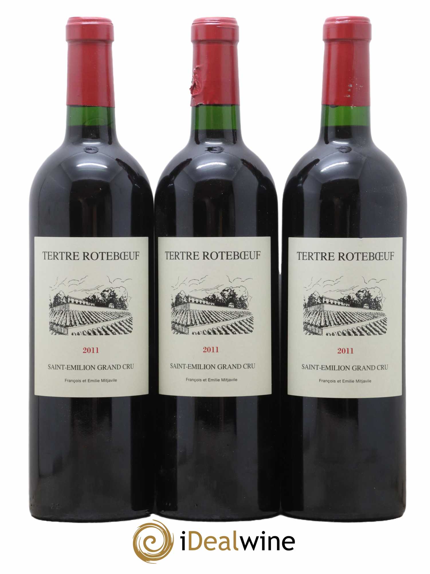 Château Tertre Roteboeuf 2011 - Lot de 3 bouteilles - 0