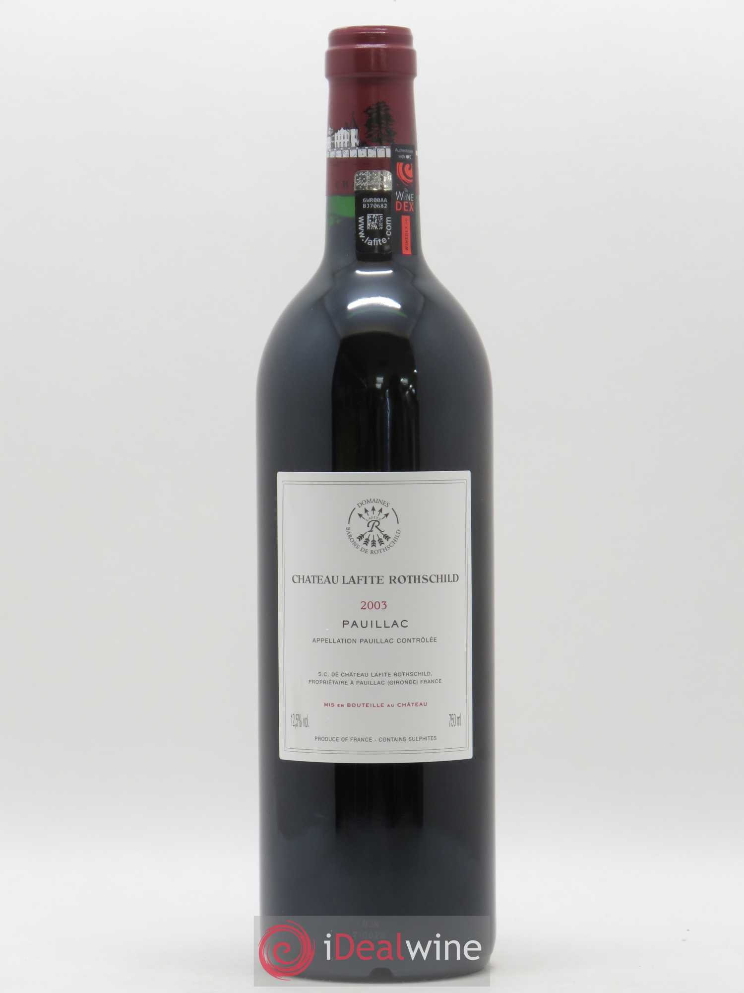 Château Lafite Rothschild 1er Grand Cru Classé 2003 - Lot de 1 bouteille - 1