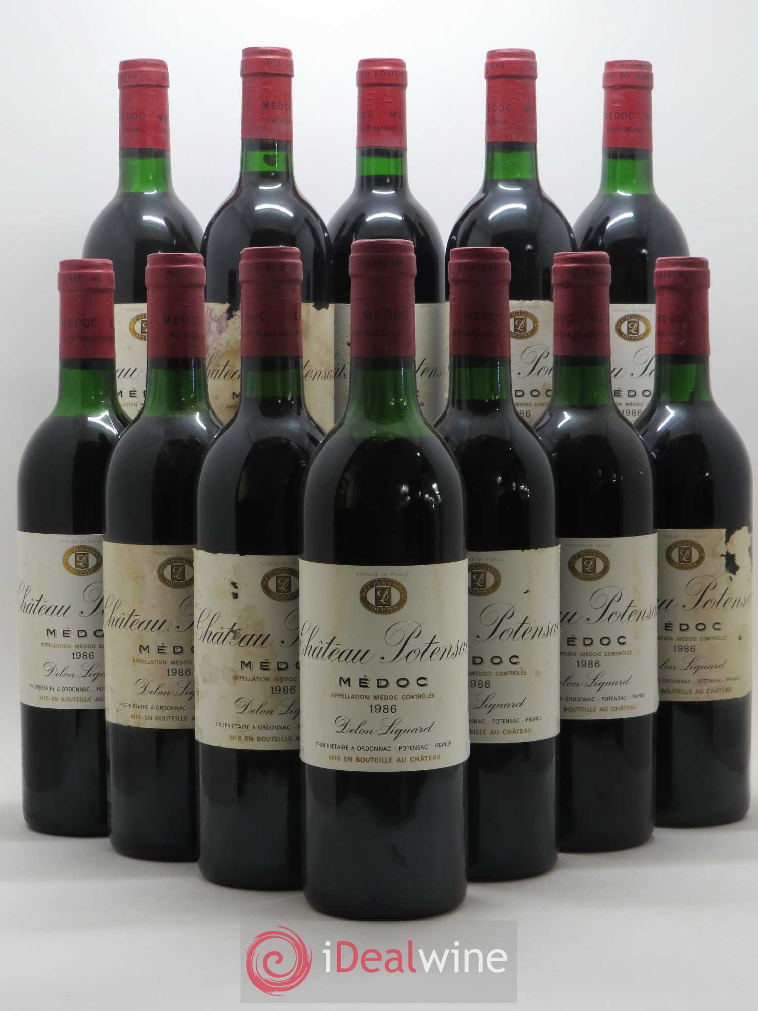 Château Potensac (sans prix de réserve) 1986 - Lot de 12 bouteilles - 0