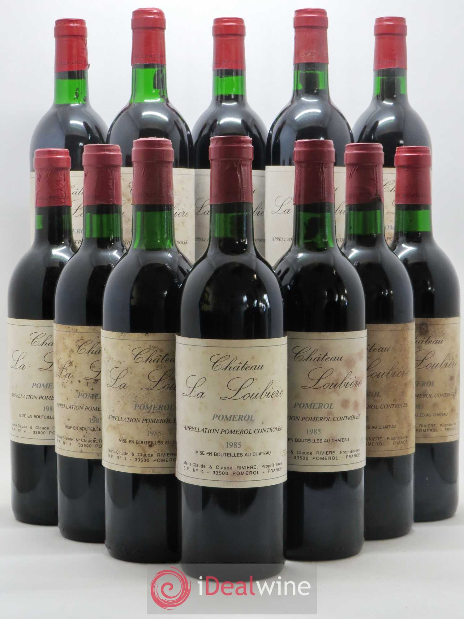 Château la Loubière (sans prix de réserve) 1985 - Lot de 12 bouteilles - 0
