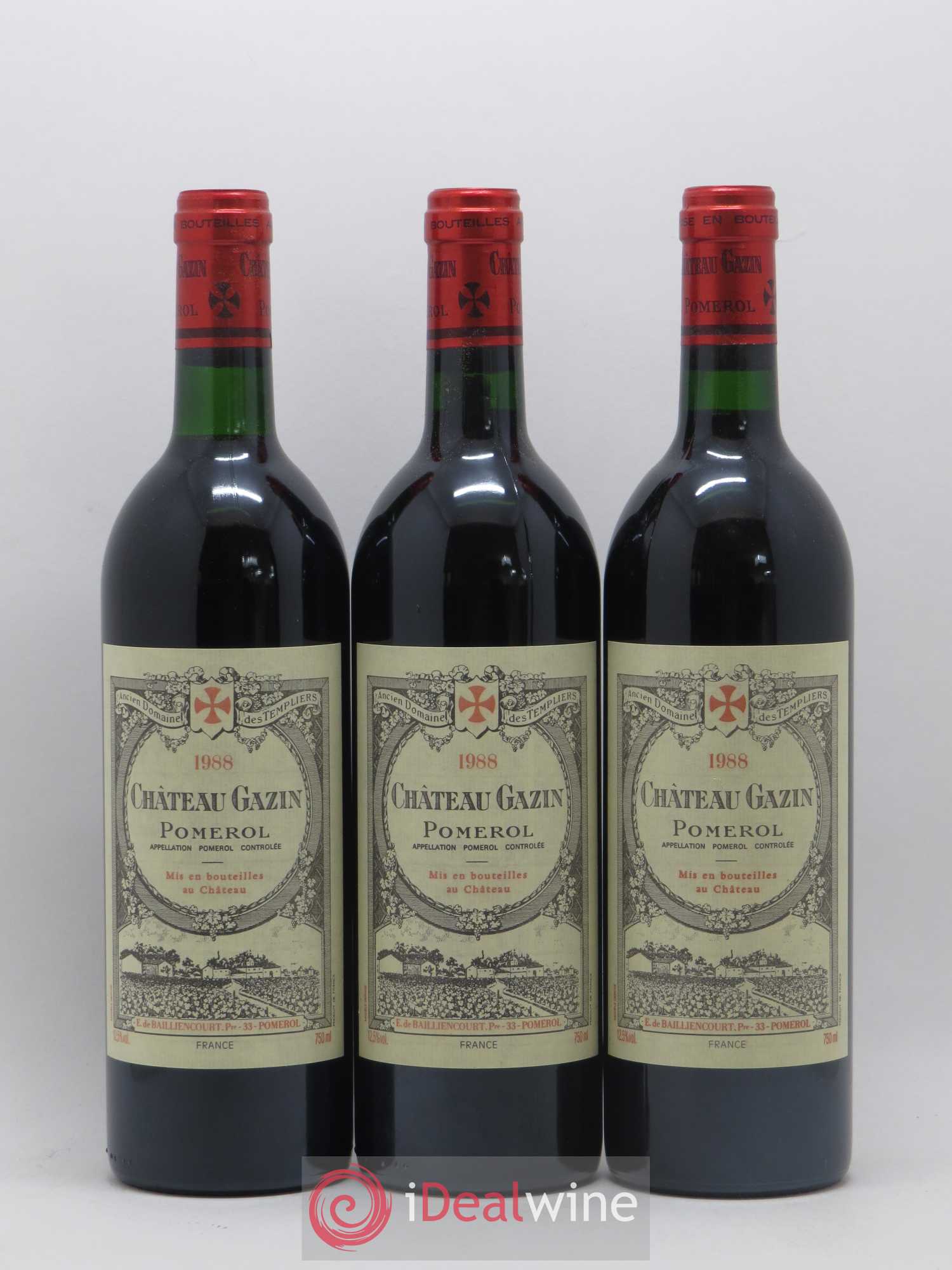 Château Gazin 1988 - Lot de 12 bouteilles - 1