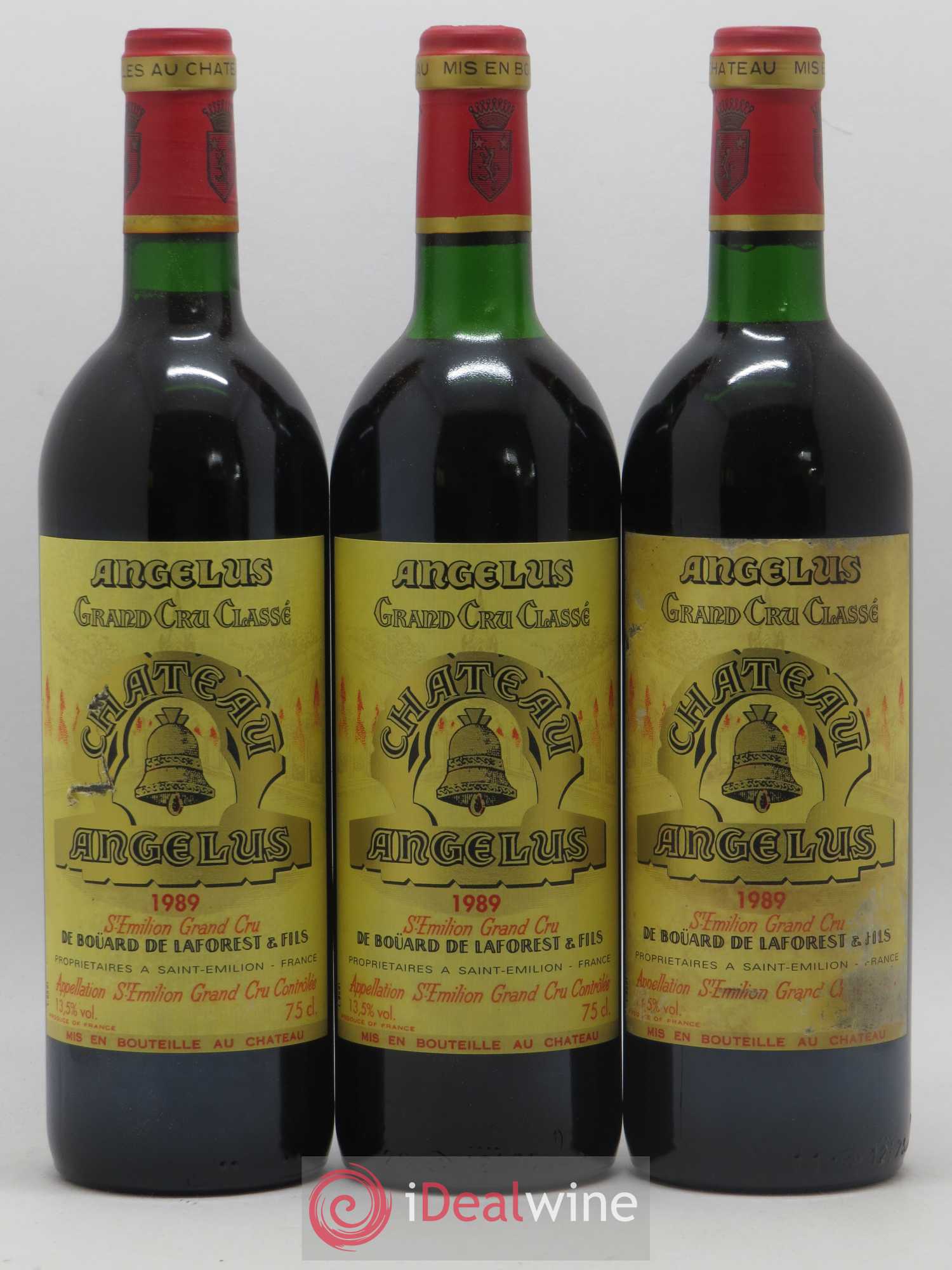 Château Angélus 1er Grand Cru Classé A 1989 - Lot de 12 bouteilles - 1