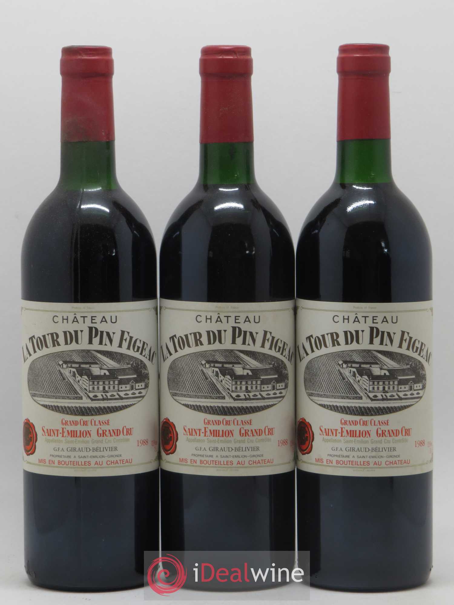 Château la Tour du Pin Figeac 1988 - Lot de 12 bouteilles - 1
