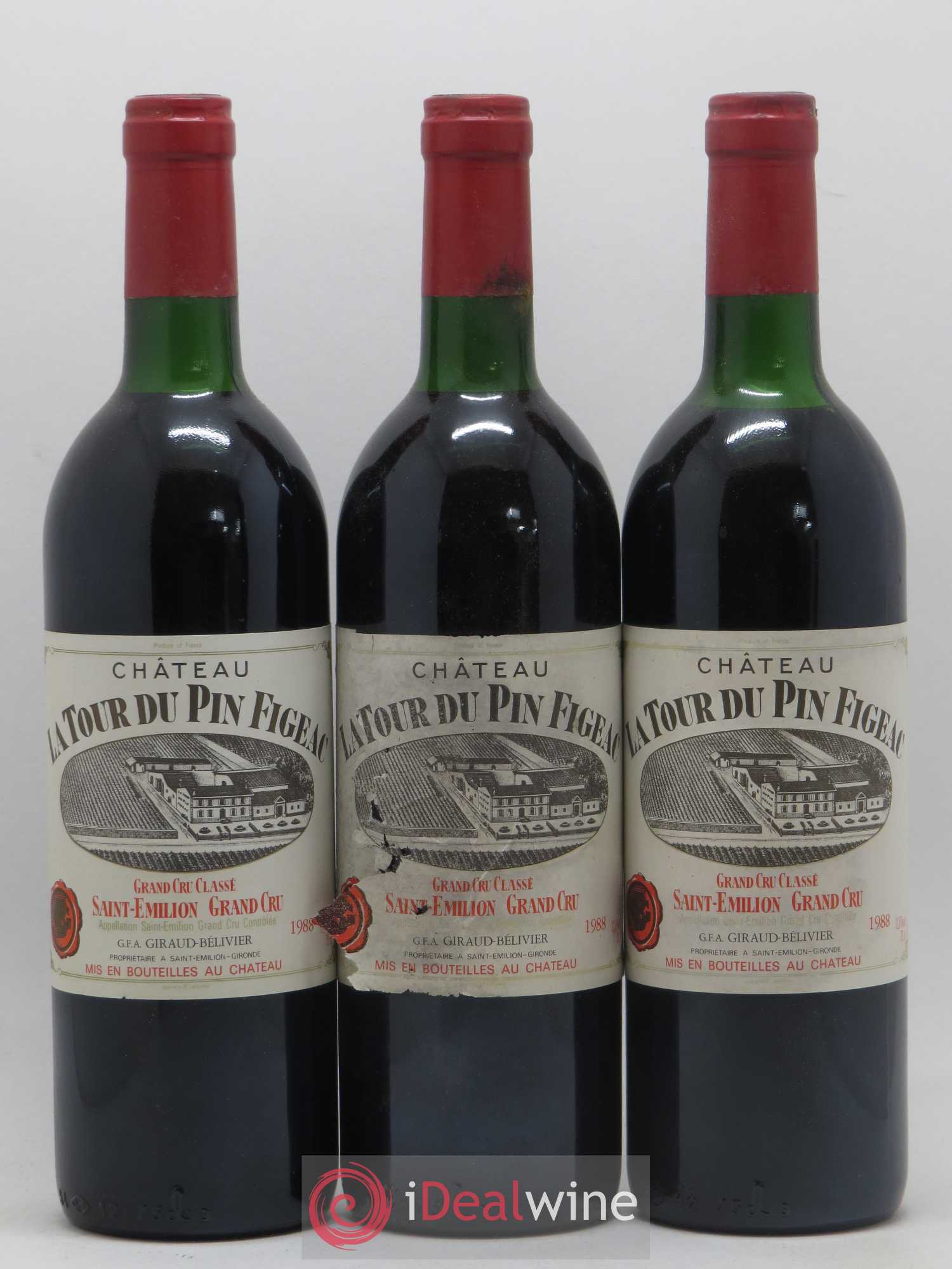 Château la Tour du Pin Figeac 1988 - Lot de 12 bouteilles - 3