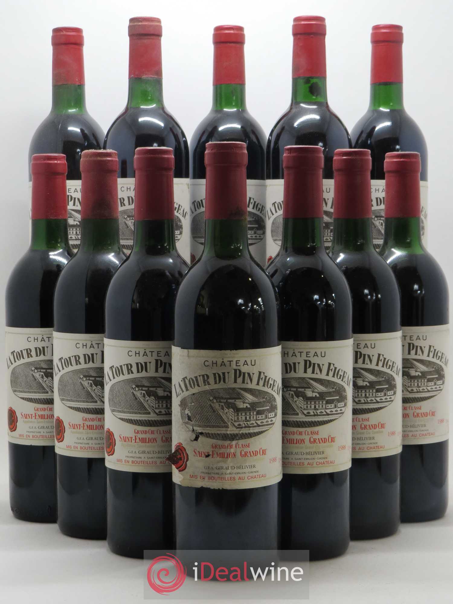 Château la Tour du Pin Figeac 1988 - Lot de 12 bouteilles - 0