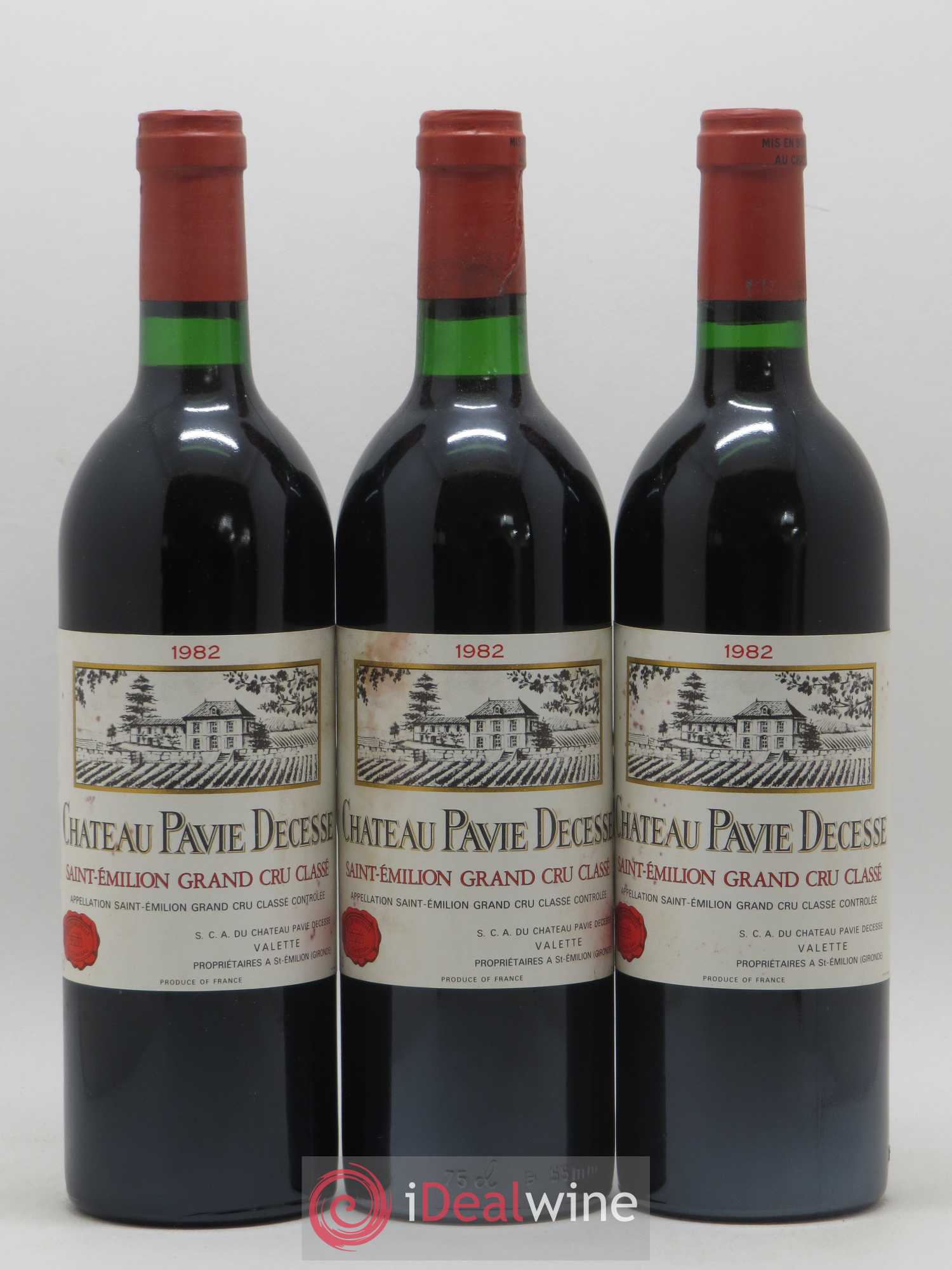 Château Pavie Decesse Grand Cru Classé (sans prix de réserve) 1982 - Lot de 12 bouteilles - 1