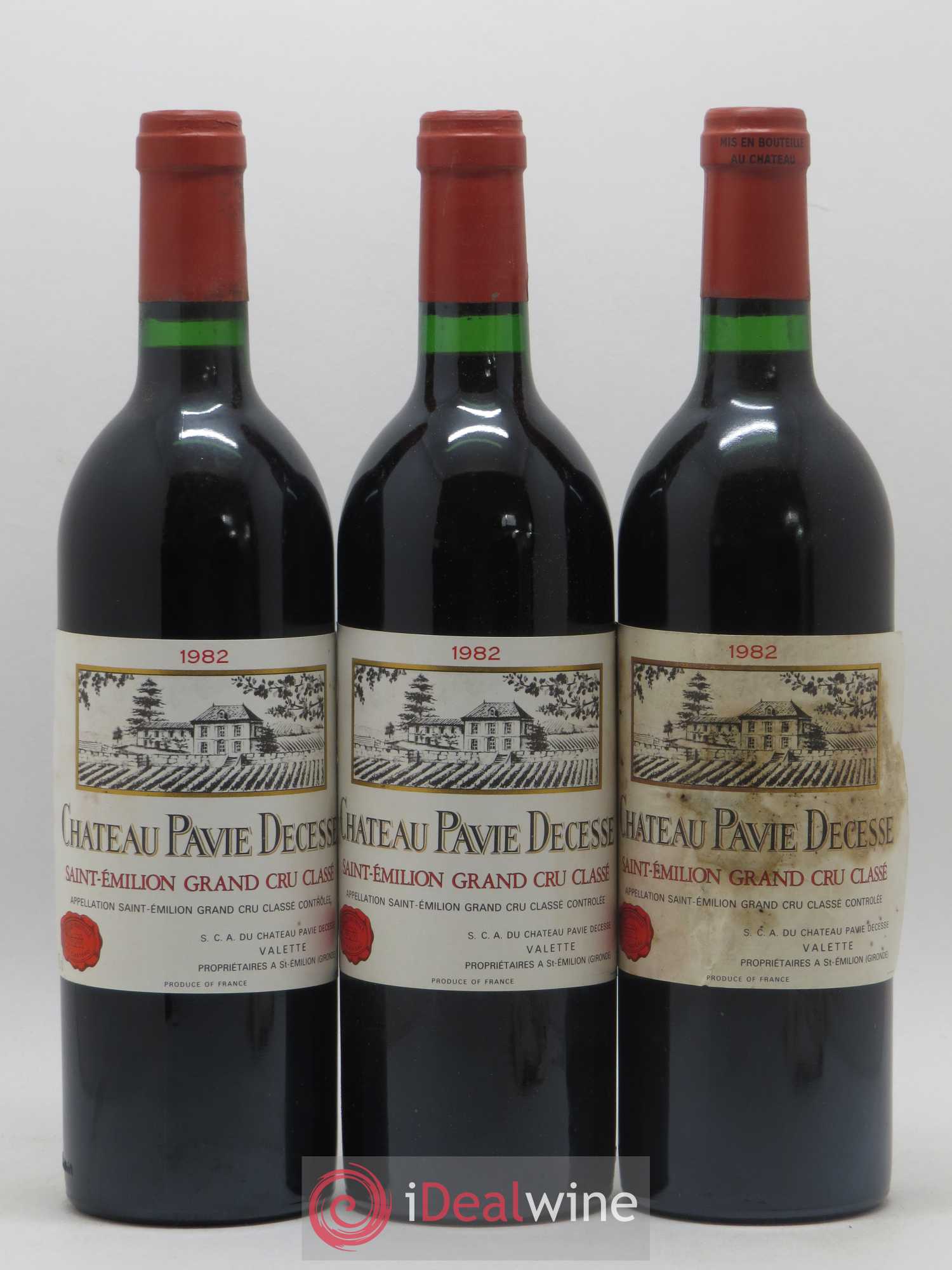 Château Pavie Decesse Grand Cru Classé (sans prix de réserve) 1982 - Lot de 12 bouteilles - 3