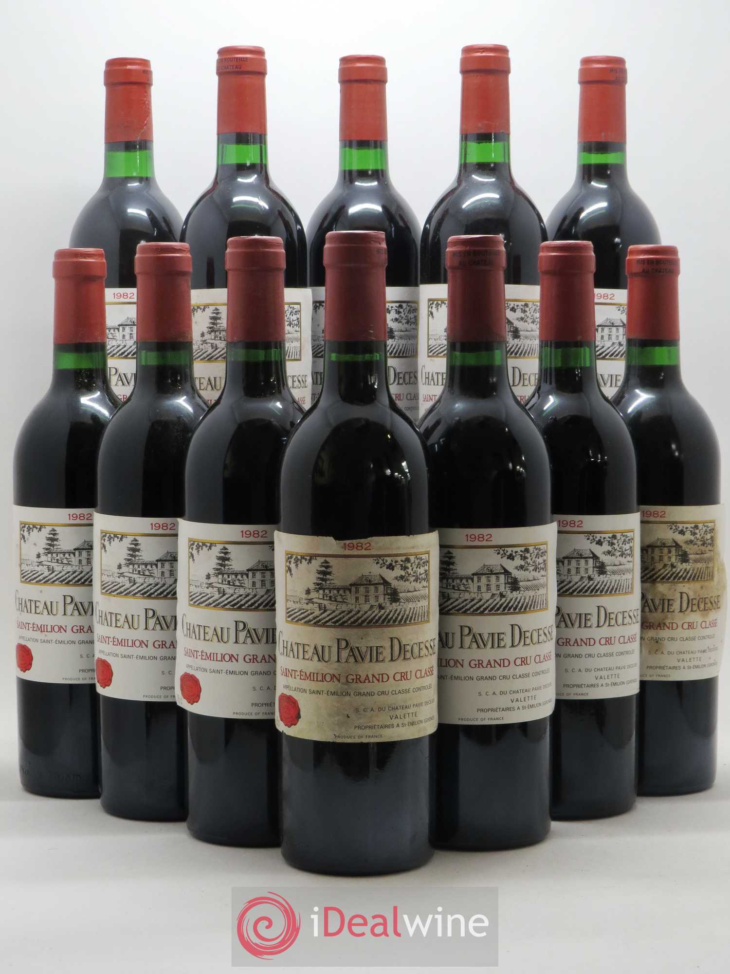 Château Pavie Decesse Grand Cru Classé (sans prix de réserve) 1982 - Lot de 12 bouteilles - 0