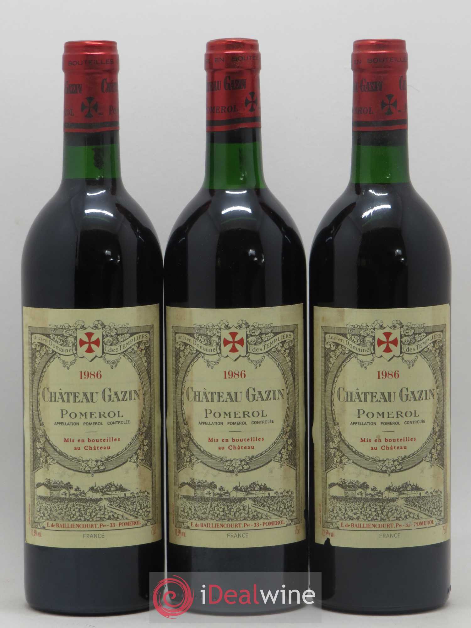 Château Gazin 1986 - Lot de 12 bouteilles - 1