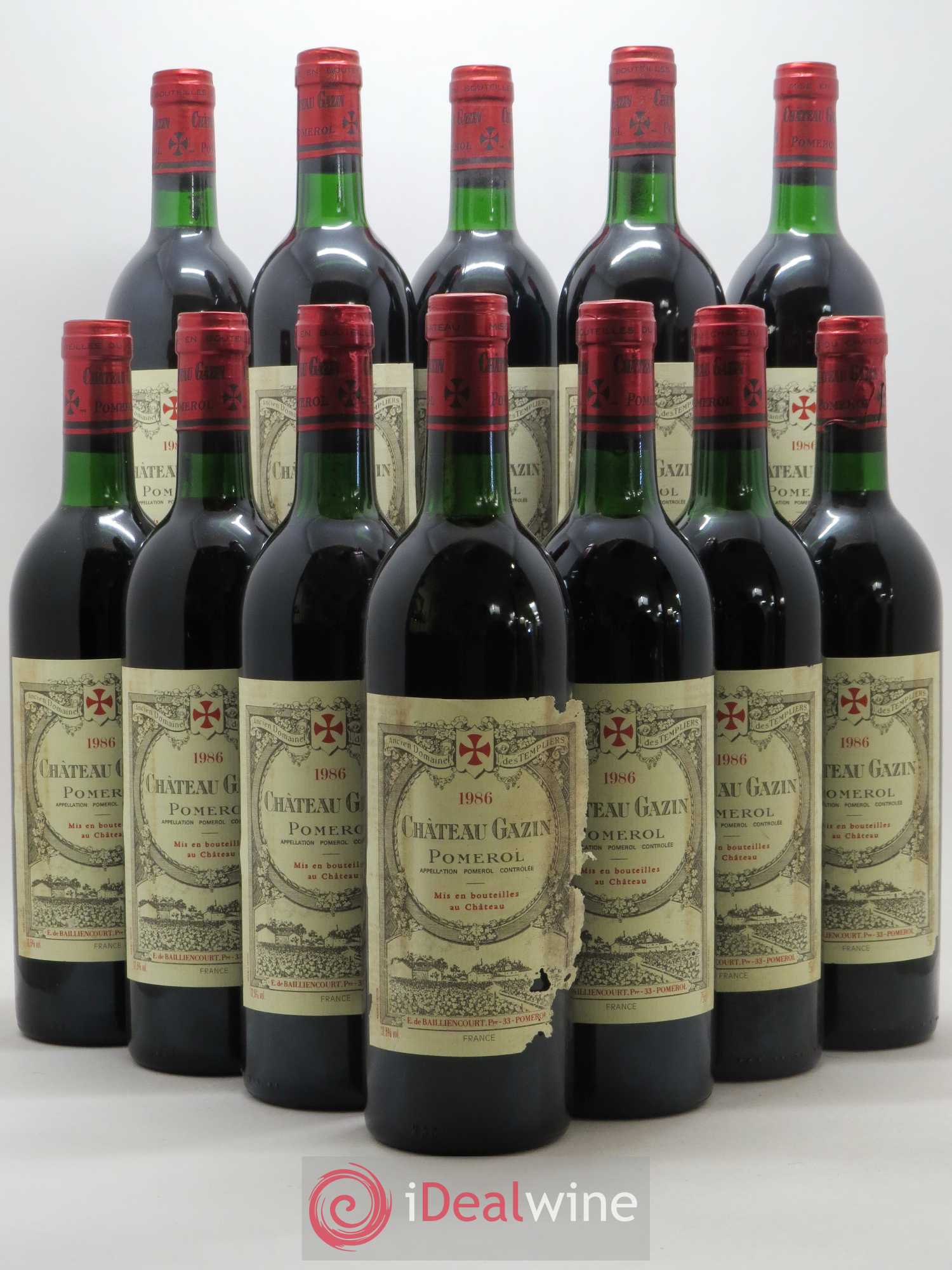 Château Gazin 1986 - Lot de 12 bouteilles - 0
