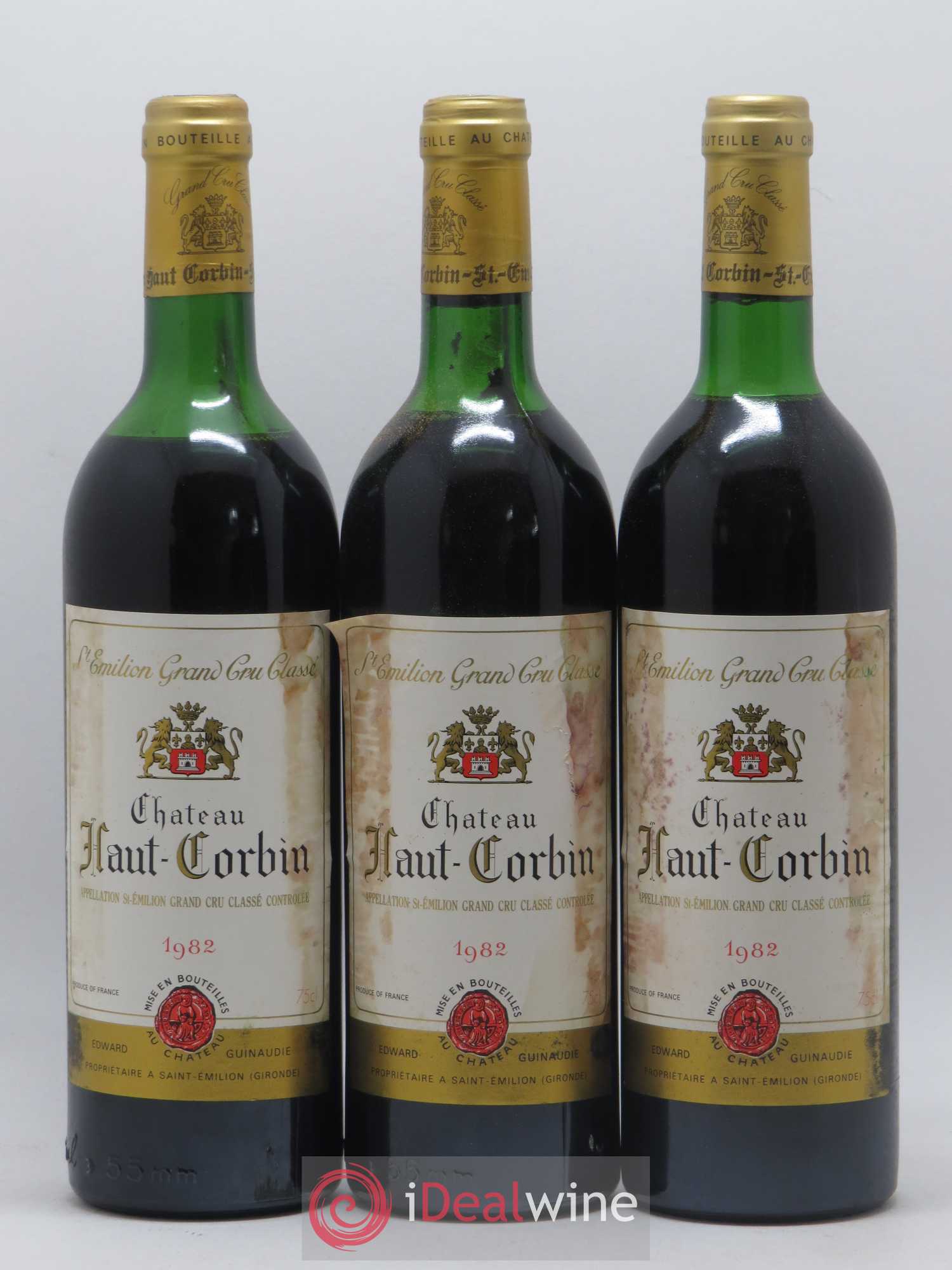 Château Haut Corbin Grand Cru (sans prix de réserve) 1982 - Lot de 12 bouteilles - 1