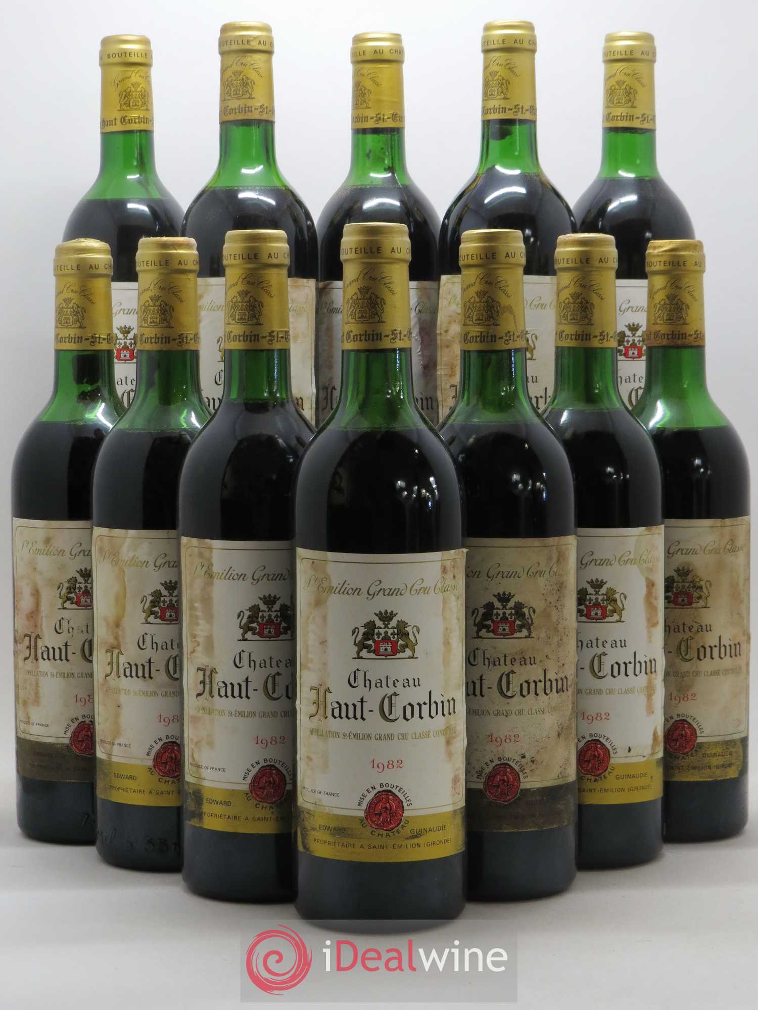 Château Haut Corbin Grand Cru (sans prix de réserve) 1982 - Lot de 12 bouteilles - 0