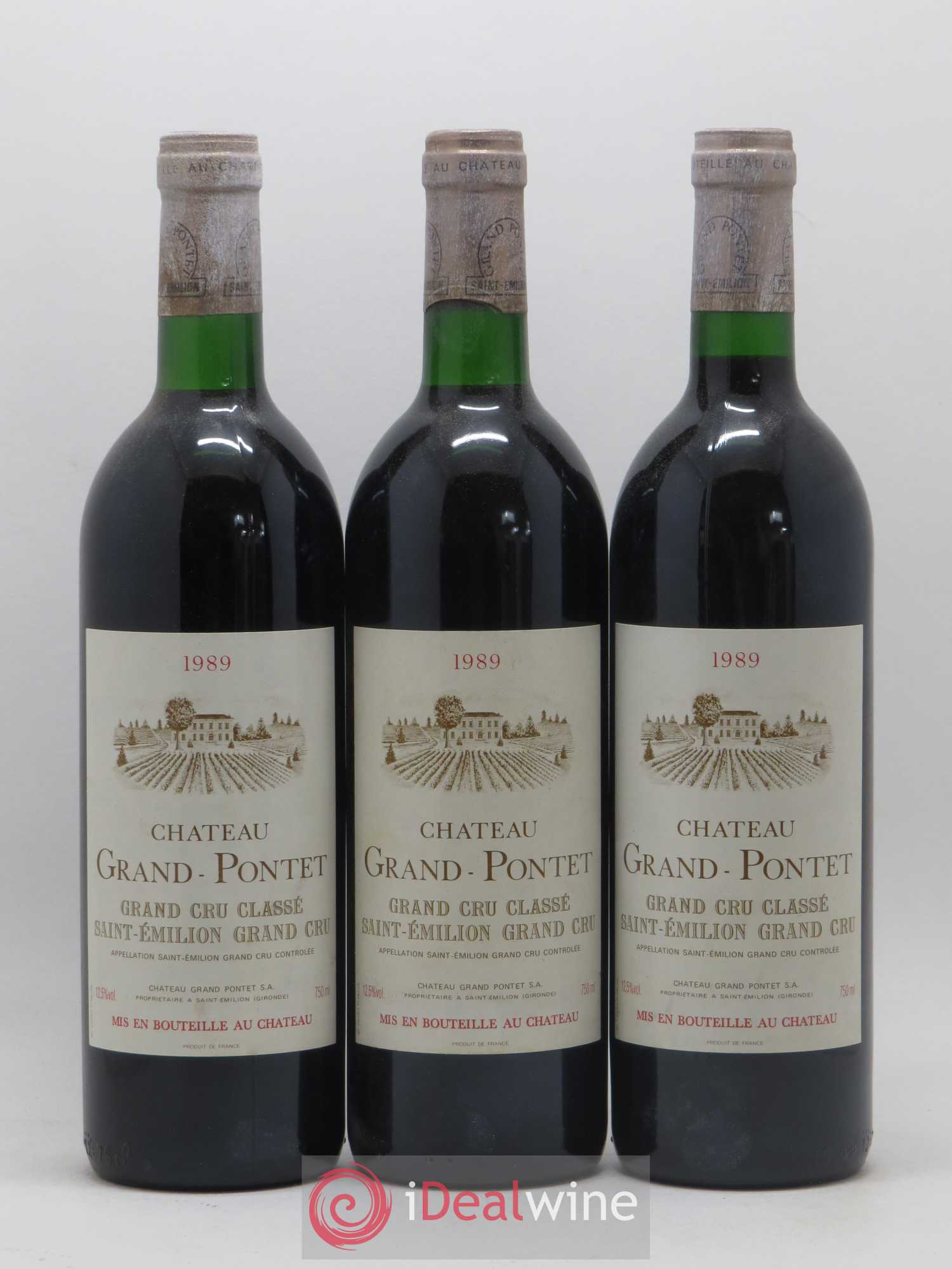 Château Grand Pontet Grand Cru Classé (sans prix de réserve) 1989 - Lot de 12 bouteilles - 2