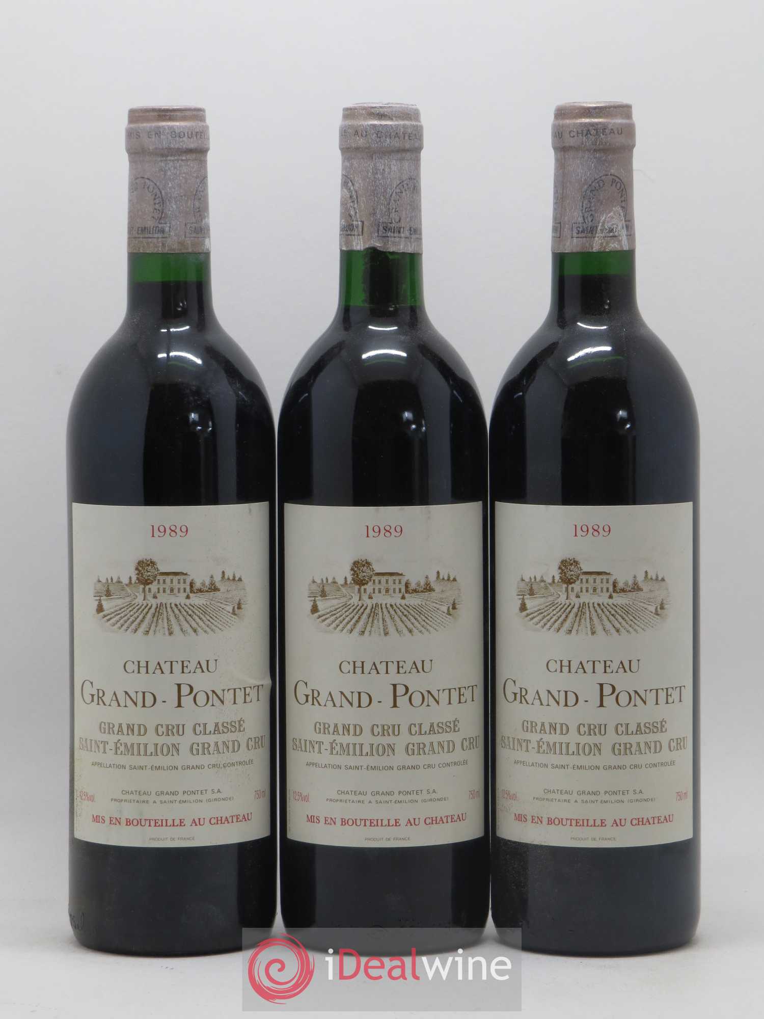 Château Grand Pontet Grand Cru Classé (sans prix de réserve) 1989 - Lot de 12 bouteilles - 3